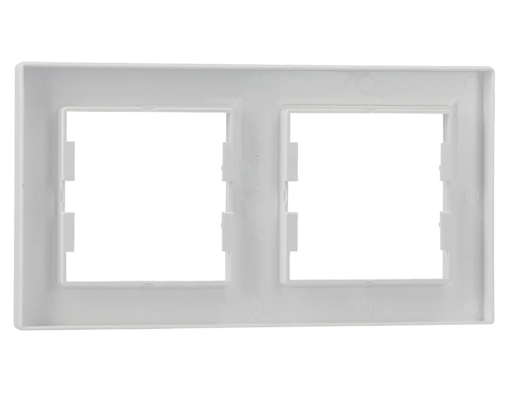 Schneider Electric EPH5800221D 2-Gang Frame Horizontal, white, Asfora (img_010)
