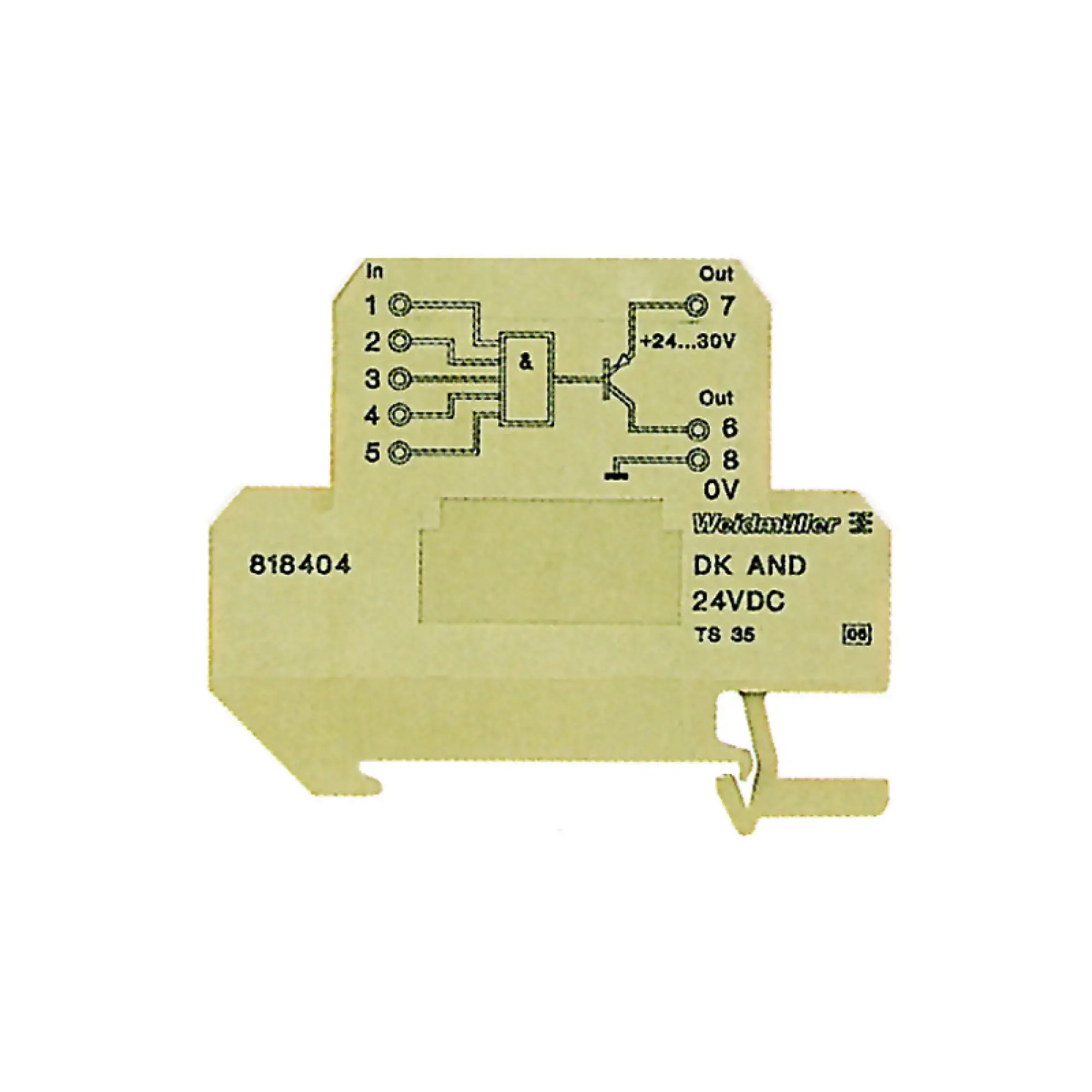 Weidmüller 8184040000 Function component (signal processing), AND gate, Rated input level: 24 V DC= High, 0 V = Low (img_001)