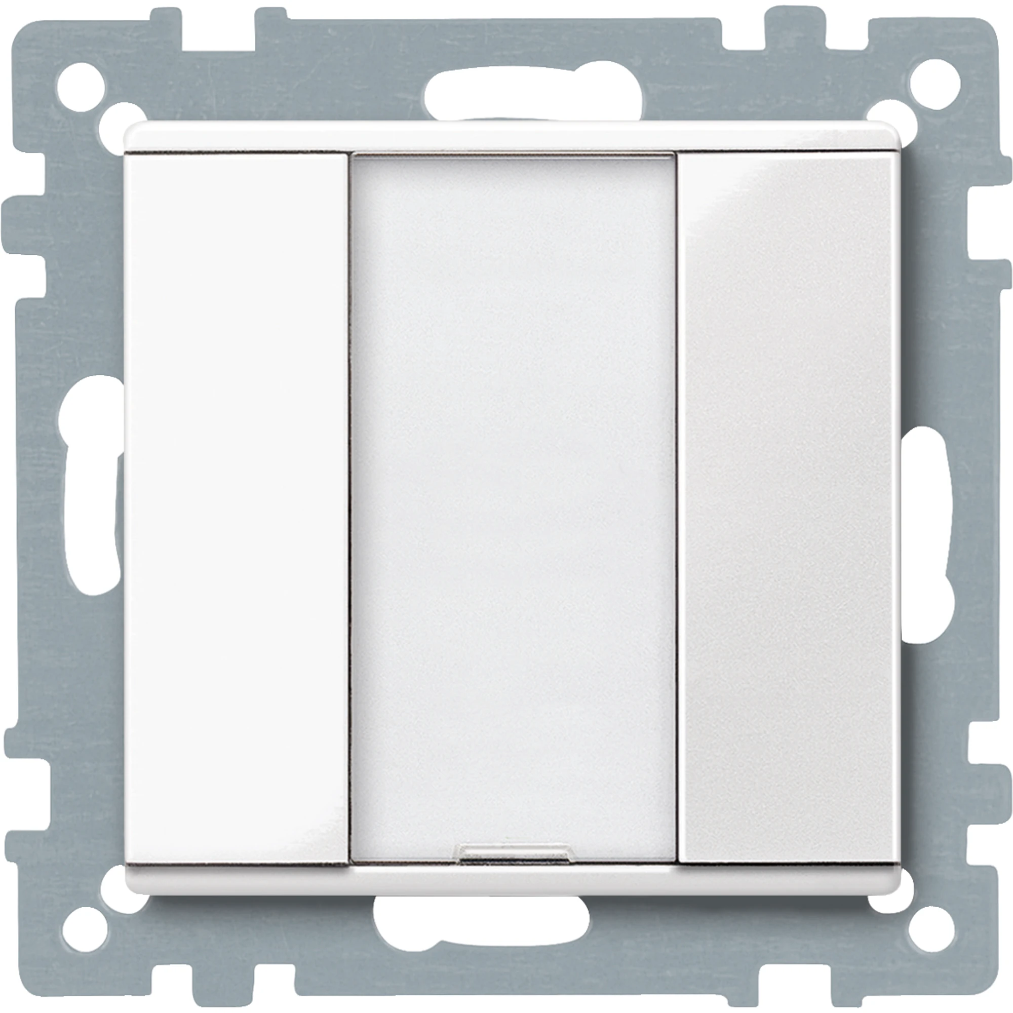 Schneider Electric MTN617119 Single push-button plus, glossy polar white, System M (img_001)