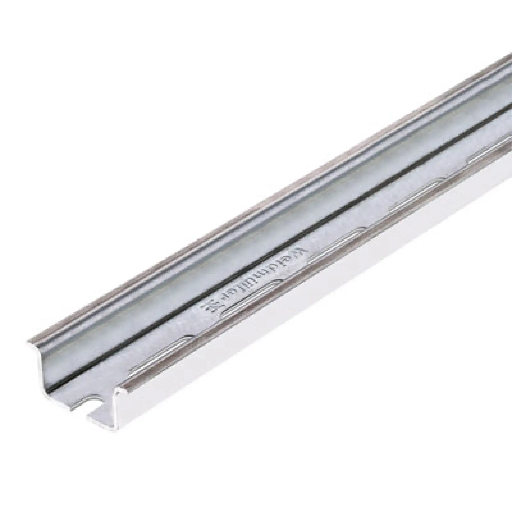 Weidmüller 1879100000 Terminal rail, Accessories, Steel, galvanic zinc plated and passivated, Width: 2000 mm, Height: 35 mm, Depth: 15 mm, Slit width: 5.20 mm, Slit length: (img_001)