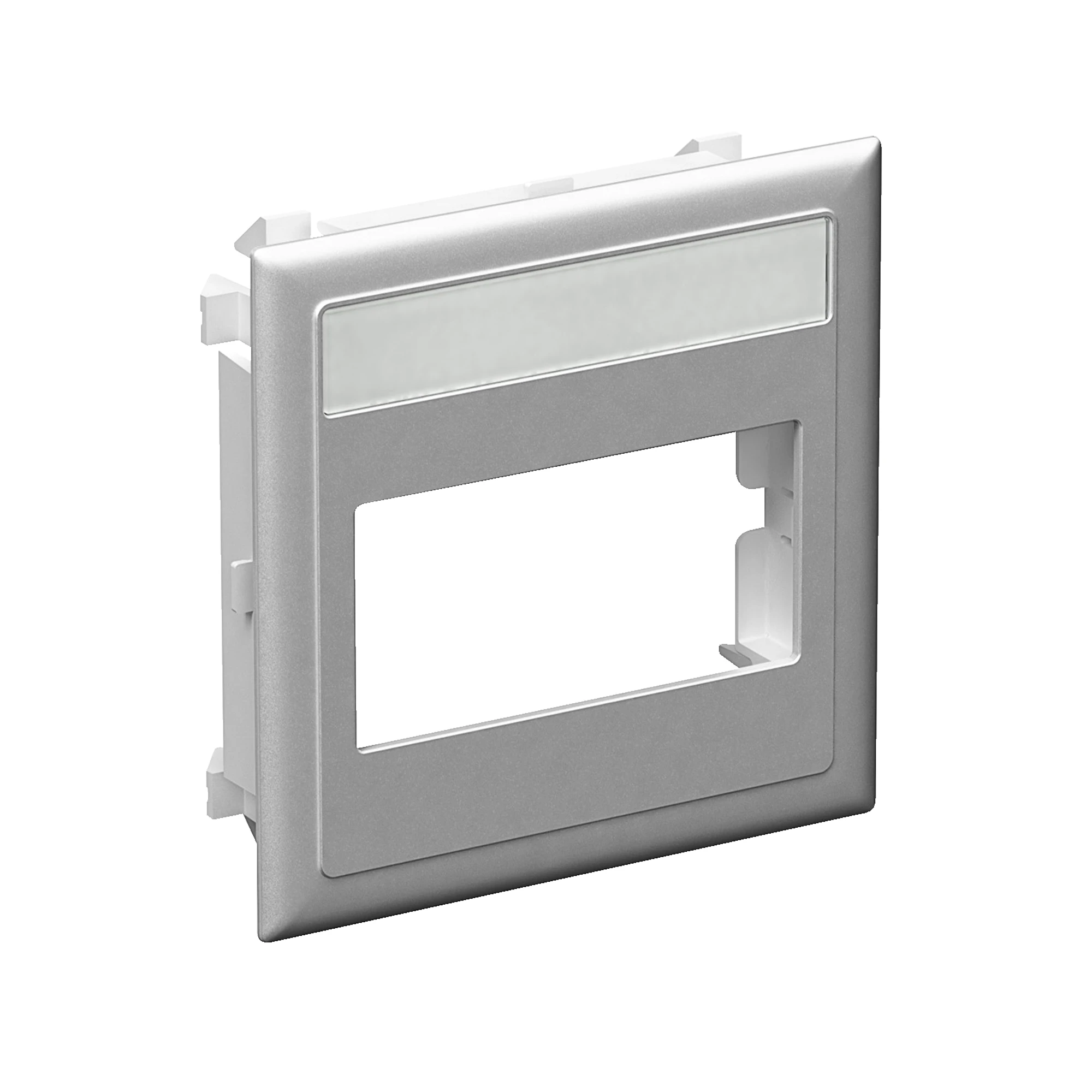 Schneider Electric 5970024 Base set BK2 for F80 channel, flat, aluminum metallic type:CYB-BK2-F-Al-Metallic (img_001)