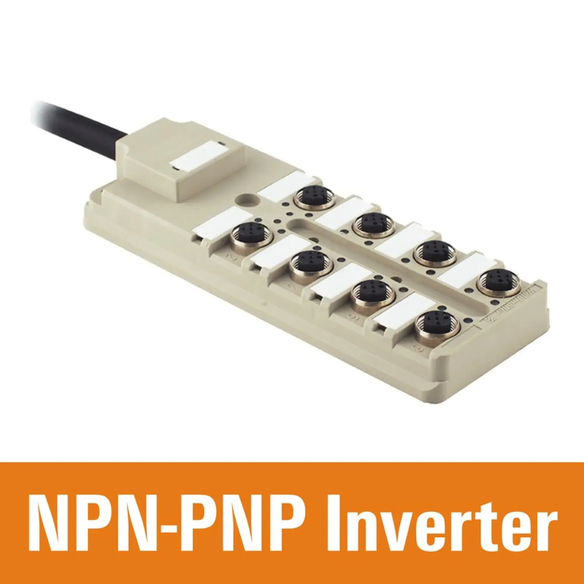 Weidmüller 1814990000 Sensor-actuator passive distributor (with cable), Fixed cable version, M12, 30 V, A-coded, LED: Yes, LED initiator: Yes, Wiring type: NPN-PNP inverter (img_001)