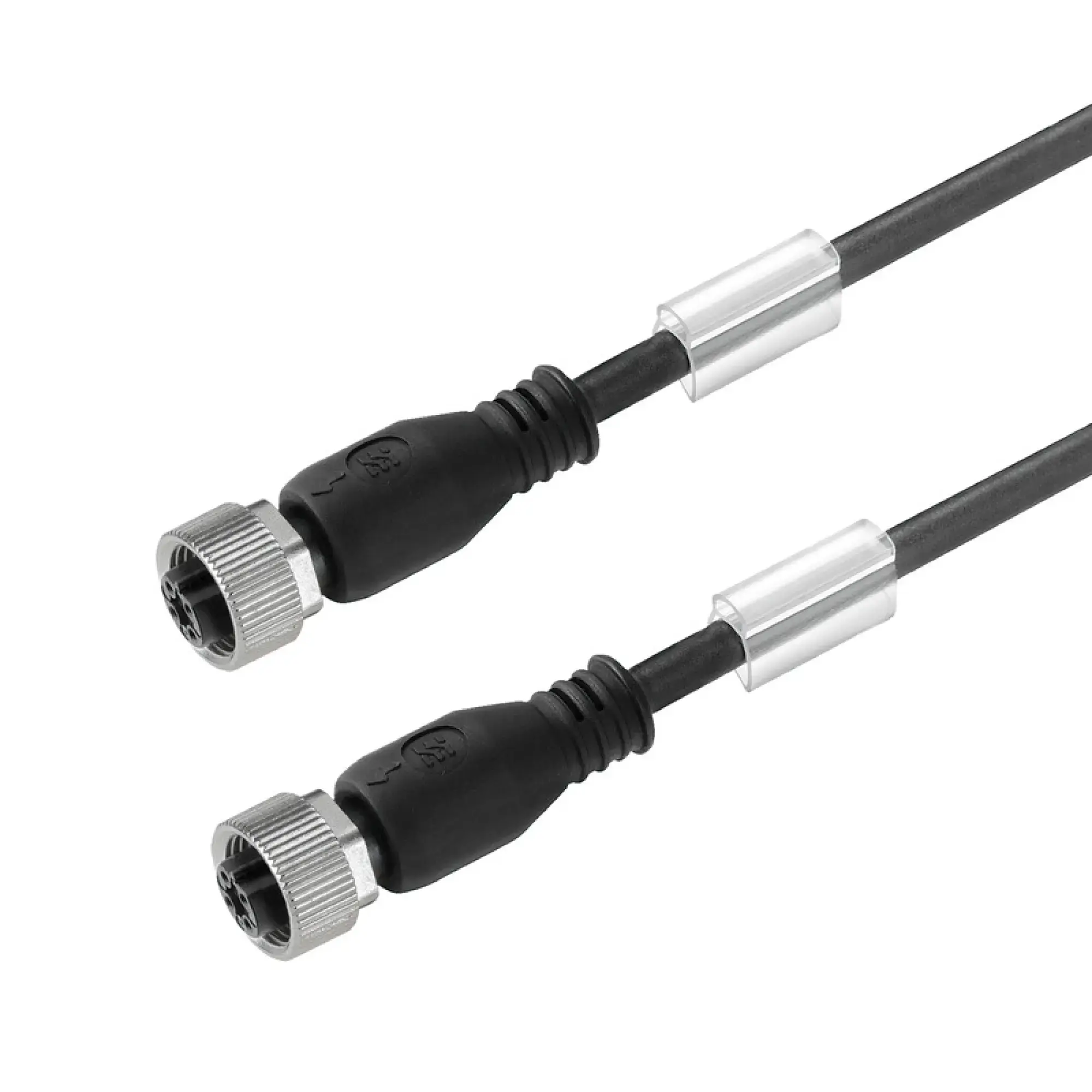 Weidmüller 1009180800 Sensor-actuator Cable (assembled), Connecting line, M12 / M12, Number of poles: 4, Female socket, straight - Female socket, straight, LED: No, Cable l (img_001)