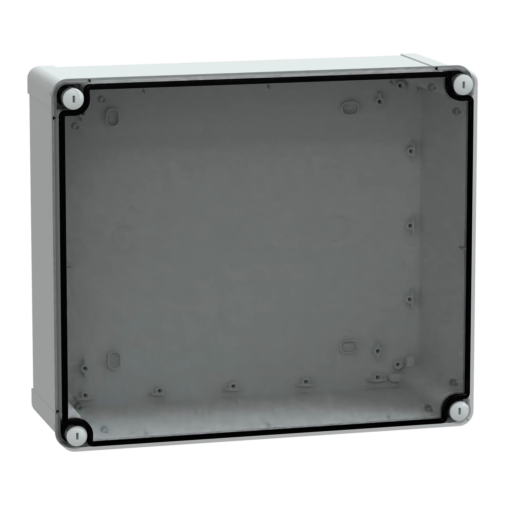 Schneider Electric NSYTBS342912T Enclosure ABS IP66 IK07 RAL7035 Inside H325W275D120 Outside H341W291D128 transparent Bottom H20 (img_001)