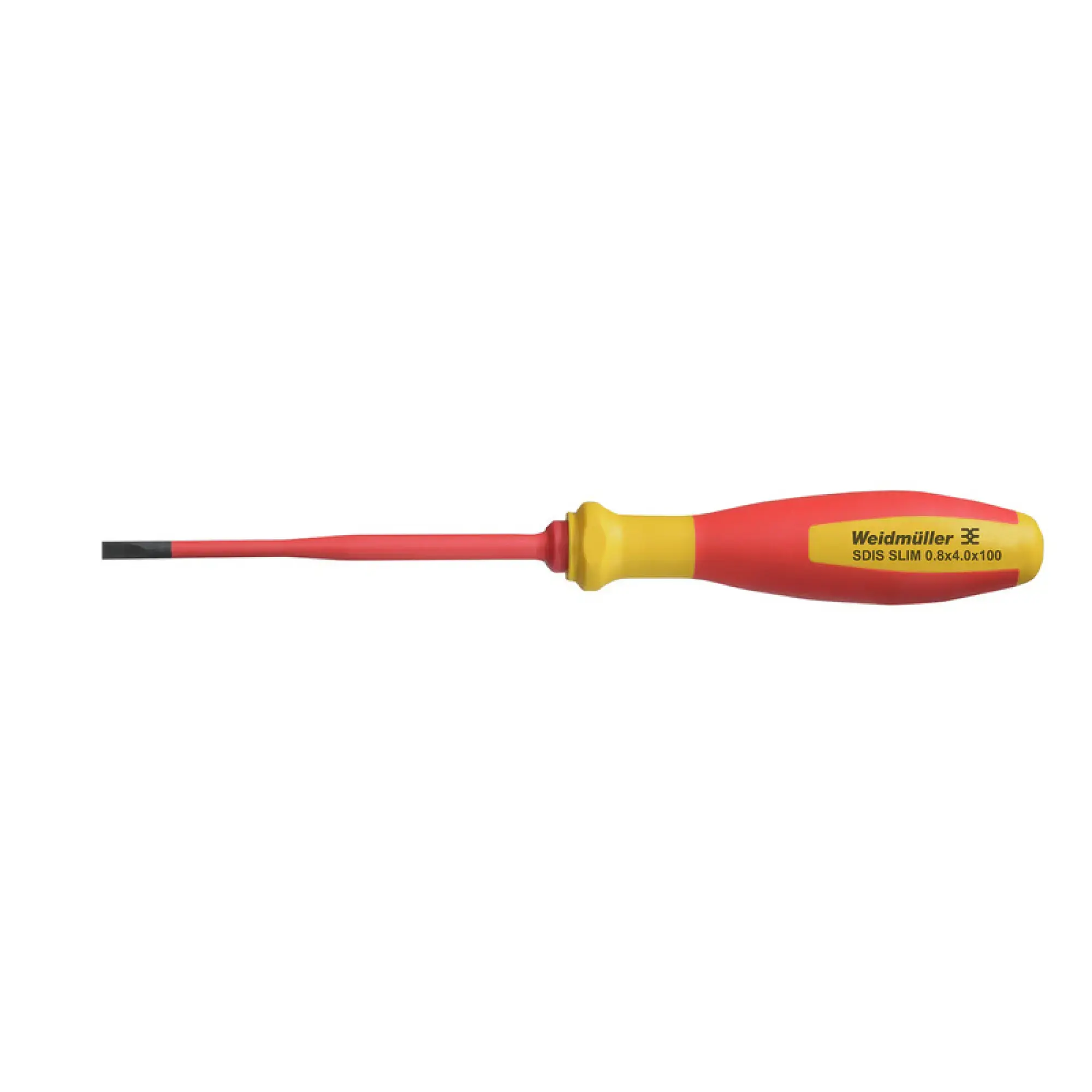 Weidmüller 2749620000 Slotted screwdriver, Blade thickness (A): 0.8 mm, Blade width (B): 4 mm, Blade length: 100 mm, Form: Slotted (img_001)