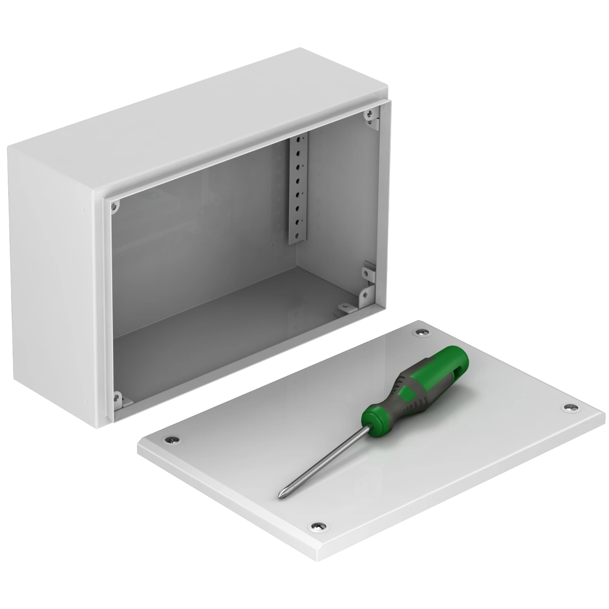 Schneider Electric NSYSBM203012 Flat Steel Enclosure Spacial SBM 200x300x120mm IP66 IK10 (img_002)