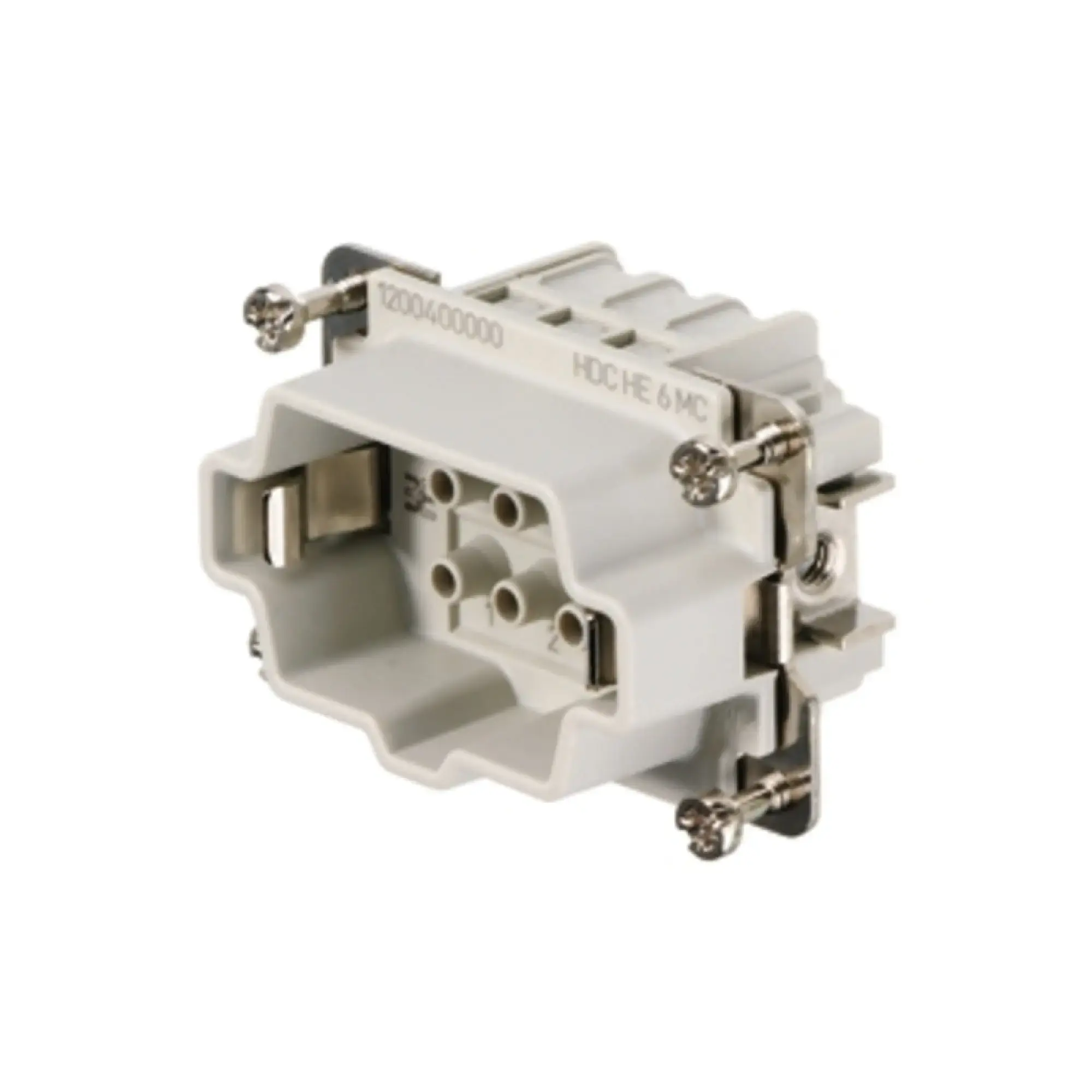 Weidmüller 1200400000 Contact insert (industry plug-in connectors), Male, 500 V, 24 A, Number of poles: 6, Crimp connection, Size: 3 (img_001)