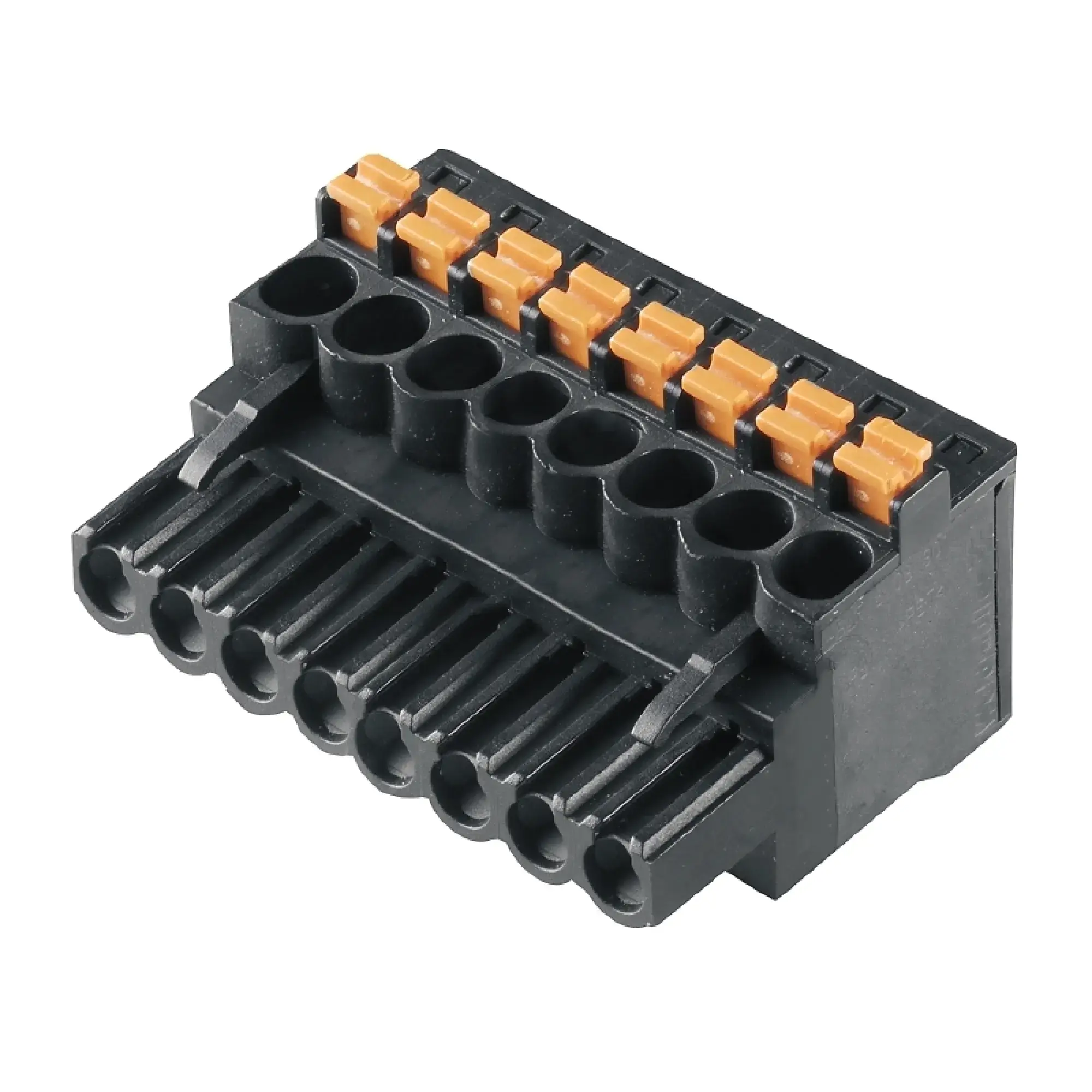 Weidmüller 1000090001 PCB connector (wire connection), 320 V, 24 A, Pitch in mm: 5.08, 3.31 mm², Number of poles: 8, PUSH IN with actuator, Box (img_001)