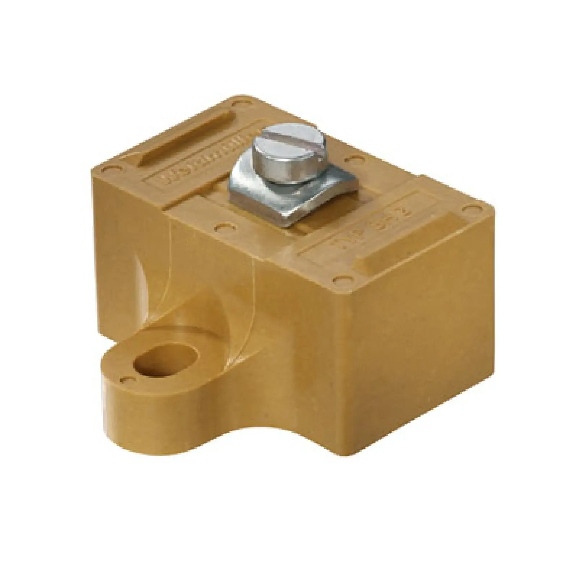 Weidmüller 0494920000 Busbar support, medium yellow, 130 °C, Width: 40 mm, V-0, KrG, when screwed in (img_001)