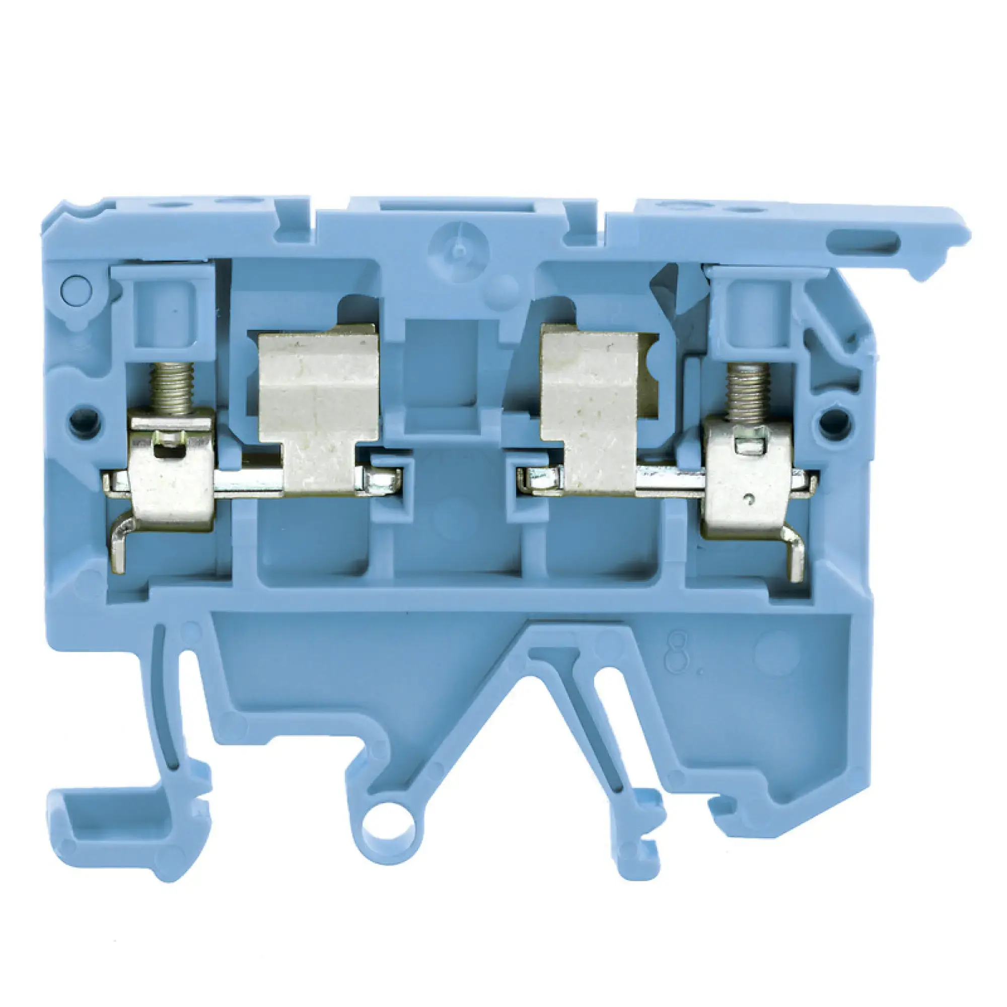 Weidmüller 0474580000 Fuse terminal, Screw connection, blue, 4 mm², 6.3 A, 500 V, Number of connections: 2, Number of levels: 1, TS 35, TS 32 (img_001)