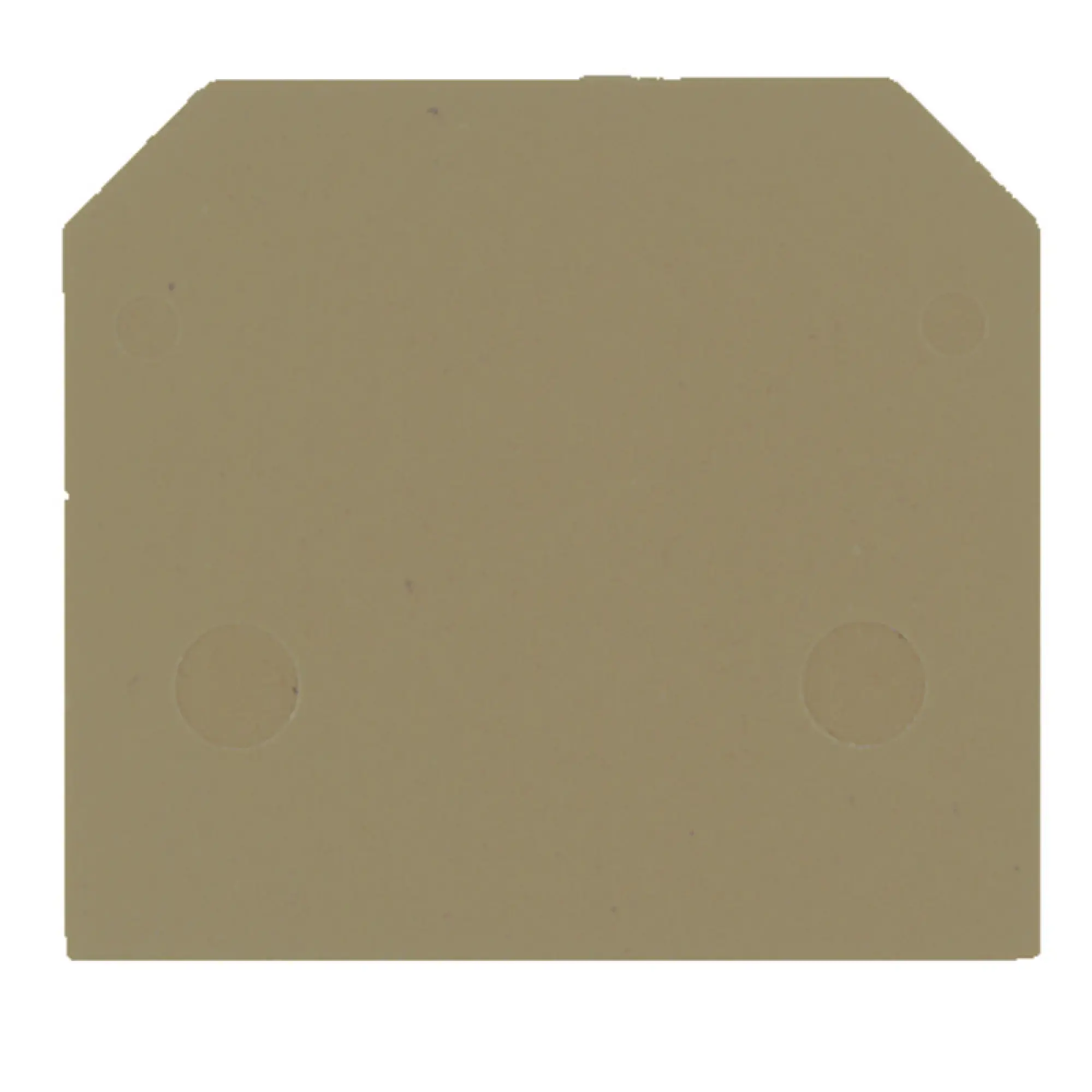 Weidmüller 0105100000 End plate (terminals), dark beige, Height: 40 mm, Width: 1.5 mm, V-0, Wemid (img_001)