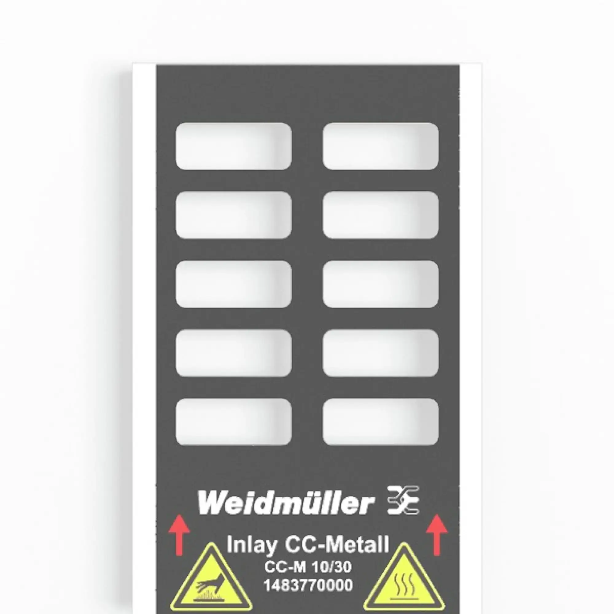 Weidmüller 1483770000 Inlay (device marking), Marker type: CC-M 10/30, Version: Holder for 10 signs (img_001)