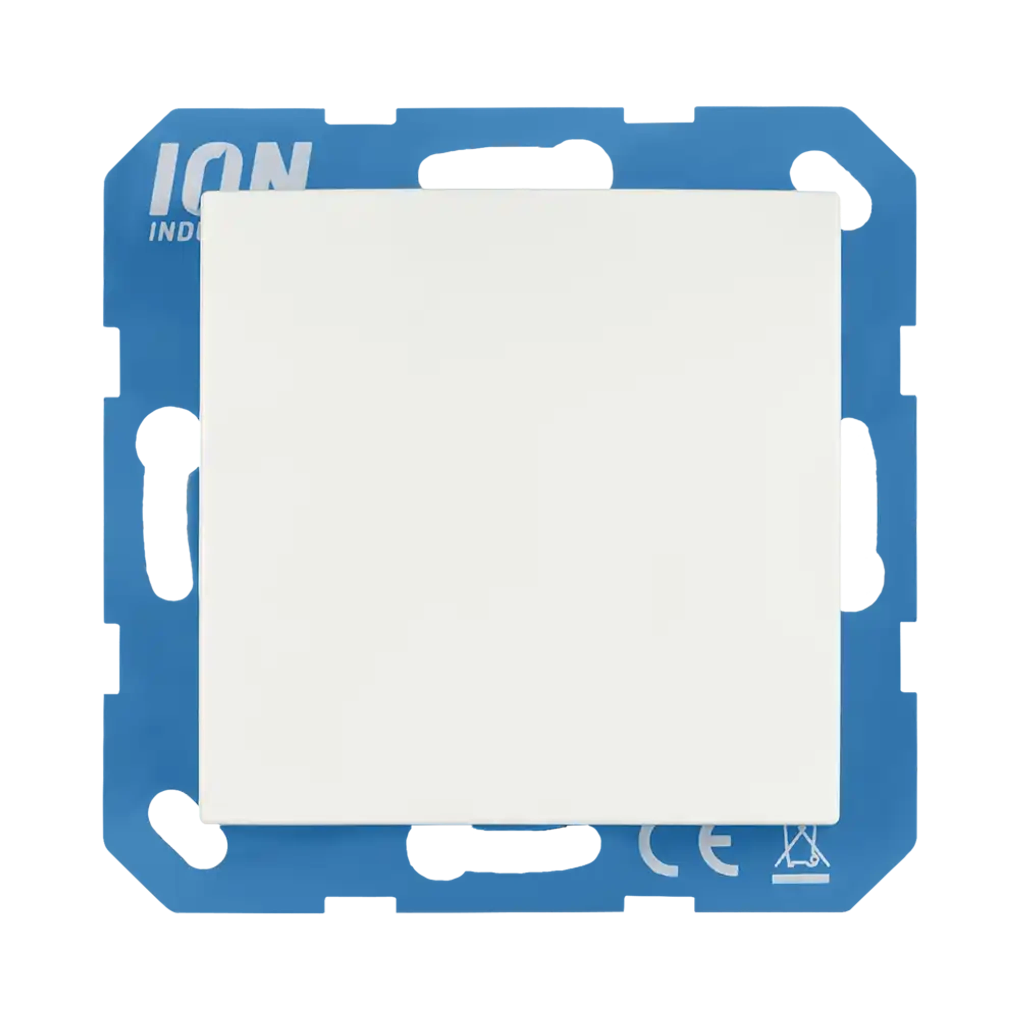 ION INDUSTRIES 21.300.014 Cover plates for blanking V1/J1 white aluminium (img_001)