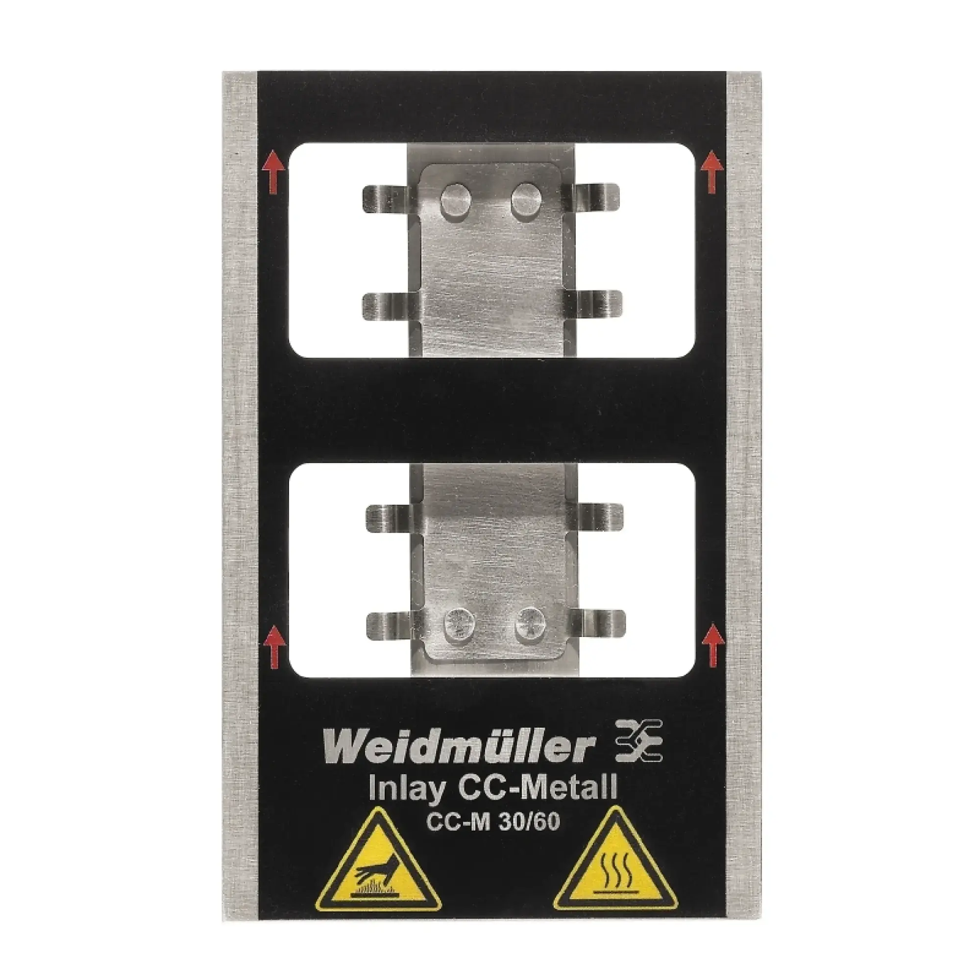 Weidmüller 1341070000 Inlay (device marking), Marker type: CC-M 30/60, Version: Holder for 3 signs (img_001)