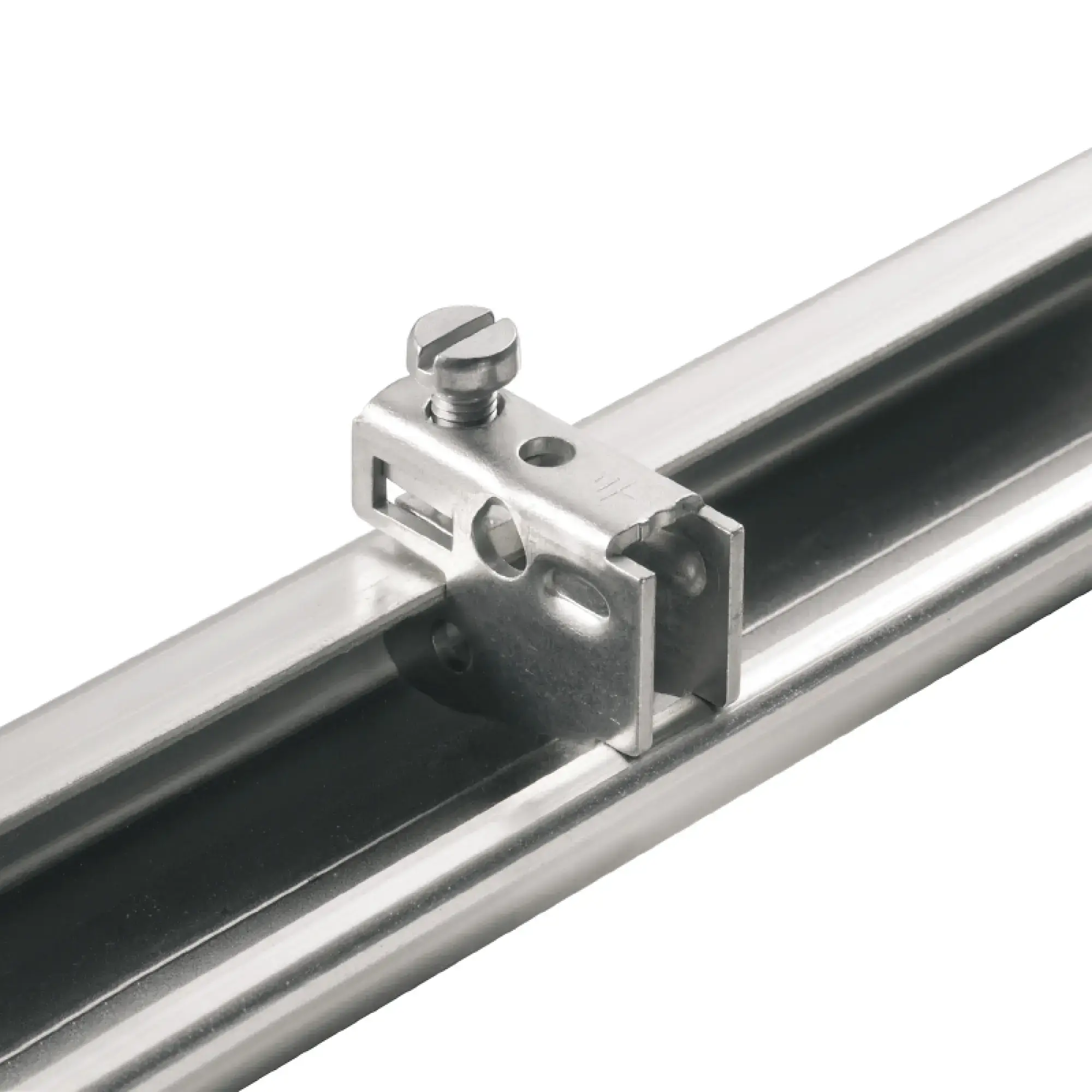 Weidmüller 0445600000 End bracket, grey, TS 32, None, Steel, Width: 10.5 mm, 100 °C (img_001)