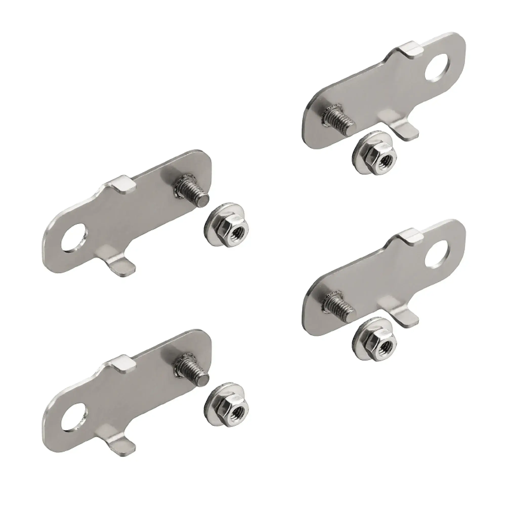 Weidmüller 1289180000 Mounting foot (Housing), Klippon EBi (Essential Box industrial), 36 x 70 x 10 mm, Stainless steel 1.4301 (304), untreated, silver (img_001)