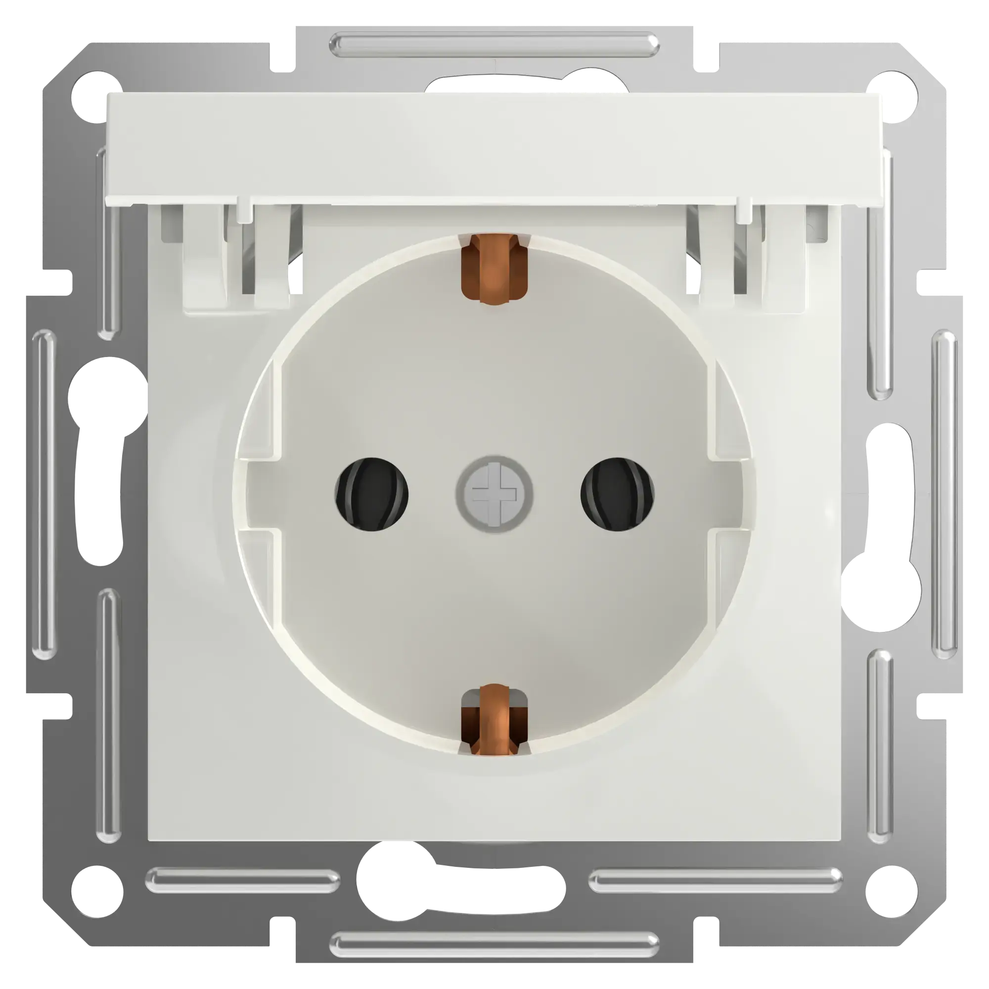 Schneider Electric EPH3170121D Socket Outlet 16A with Hinged Cover flush-mounted, white, Asfora (img_001)