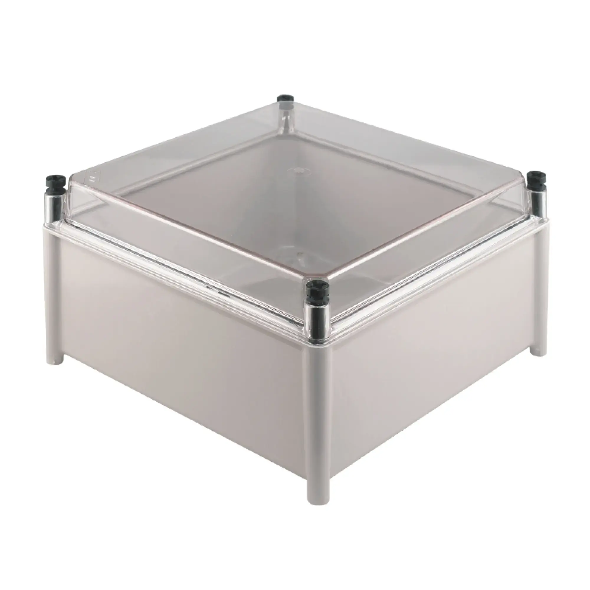Weidmüller 0500700000 Plastic housing, TBF (polyester empty enclosure), 302 x 302 x 175 mm, Gland plates: , Glass fibre-reinforced polyester, untreated, Light Grey, Transpa (img_001)