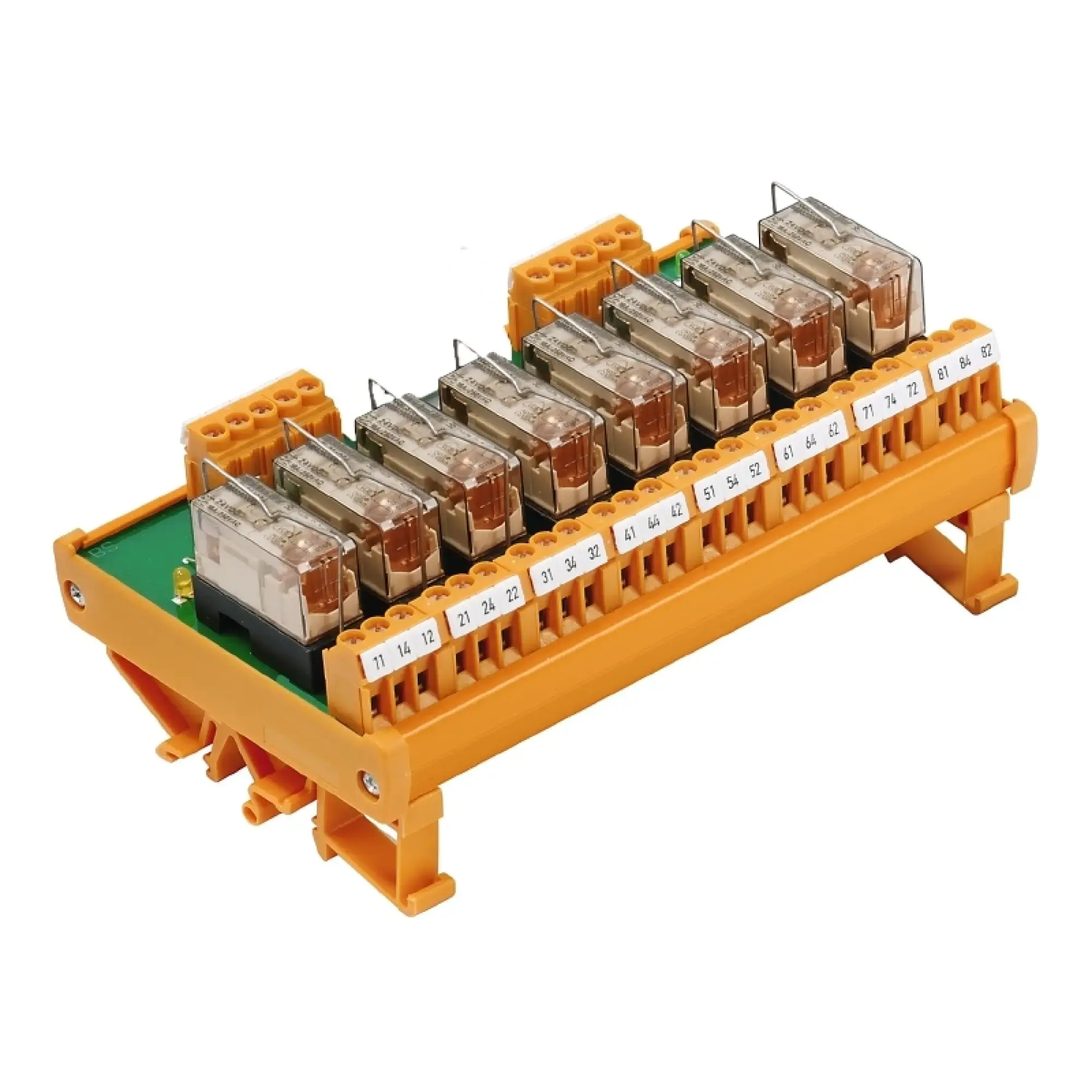 Weidmüller 1114661001 Relay module, 115 V AC / DC, LED yellow, 8 CO contact (AgNi 90/10) , 6 A, Screw connection (img_001)
