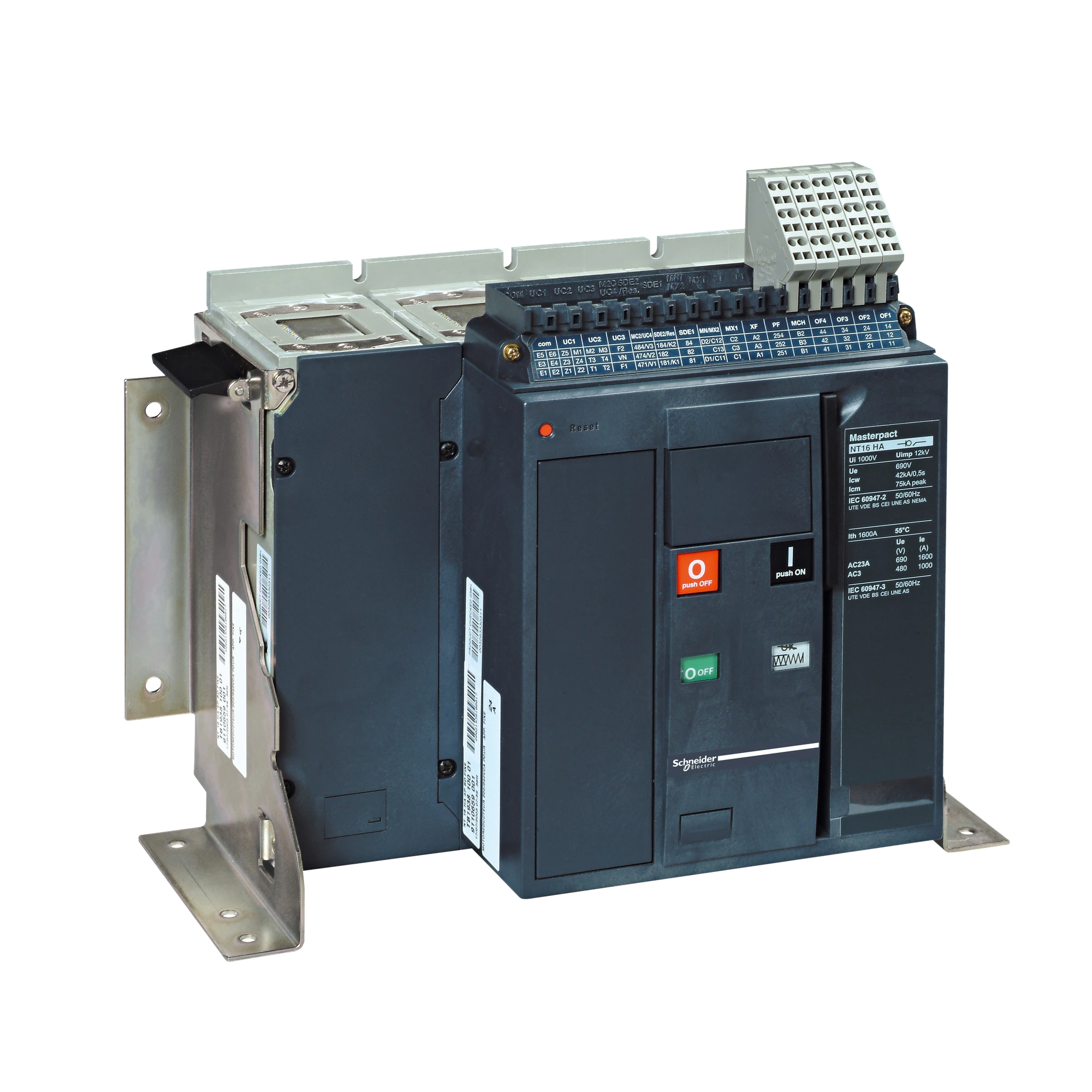 Schneider Electric 47115 MasterPact NT 630A H1 Icu=42kA/440V 4P Fixed-mounted basic switch (img_001)