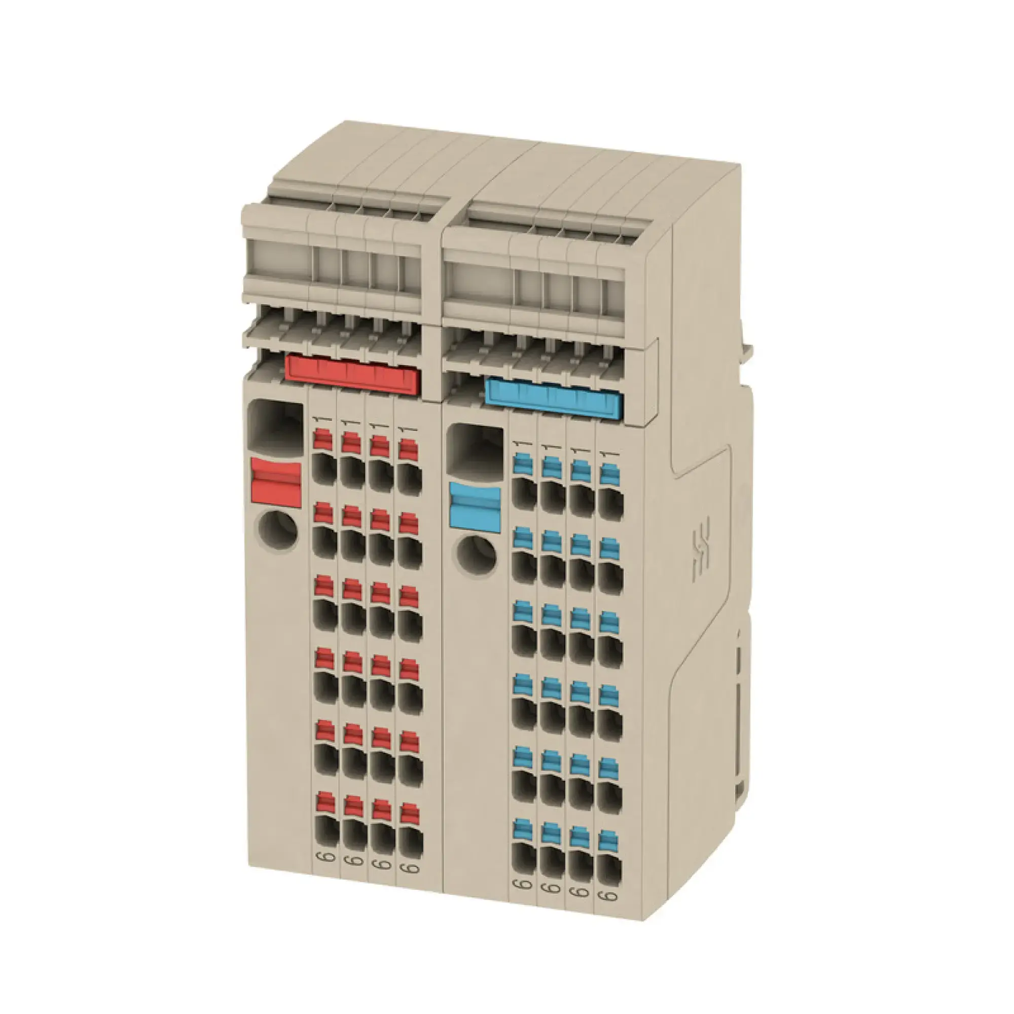 Weidmüller 2506370000 Single- and multi-pole terminal strip, PUSH IN, dark beige, 6 mm², 41 A, 500 V, Number of connections: 1, Number of levels: 1, V-0, Wemid (img_001)