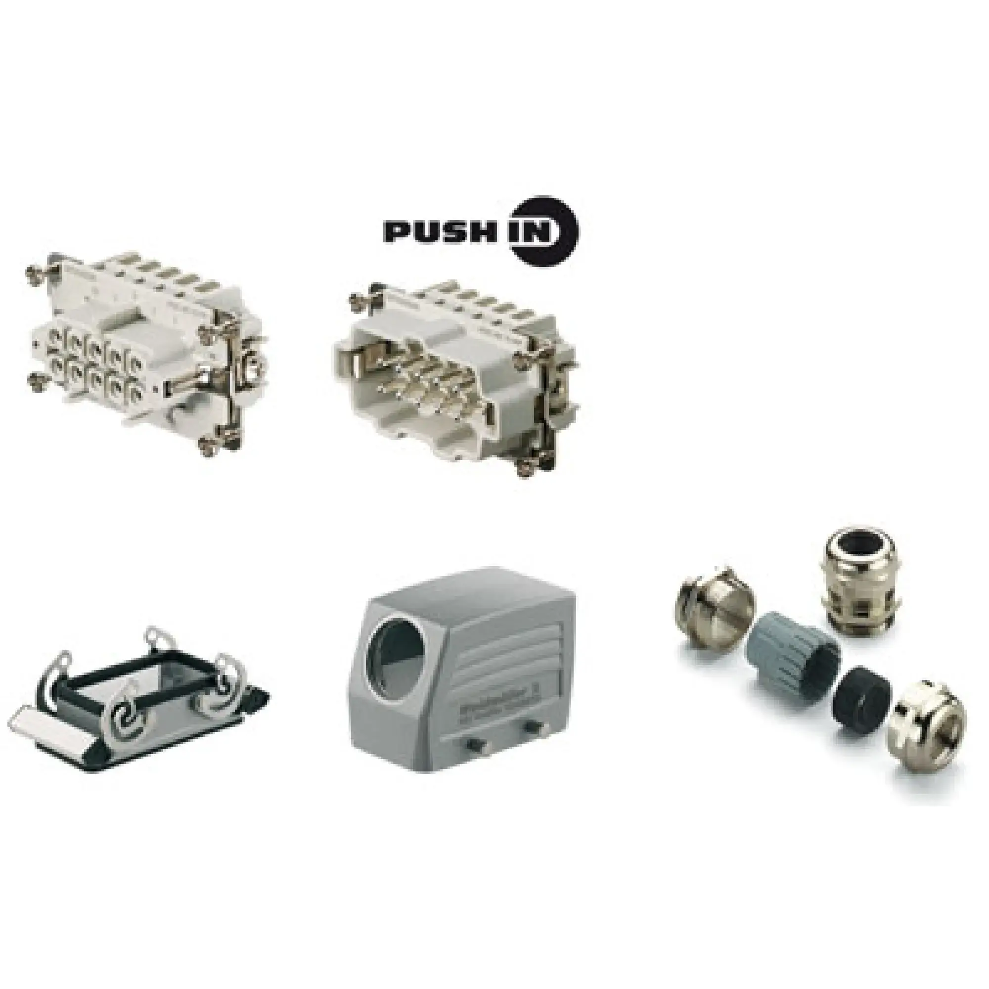 Weidmüller 1027680000 Industrial connectors (set), Series: HE, PUSH IN, Size: 4, Number of poles: 10 (img_001)