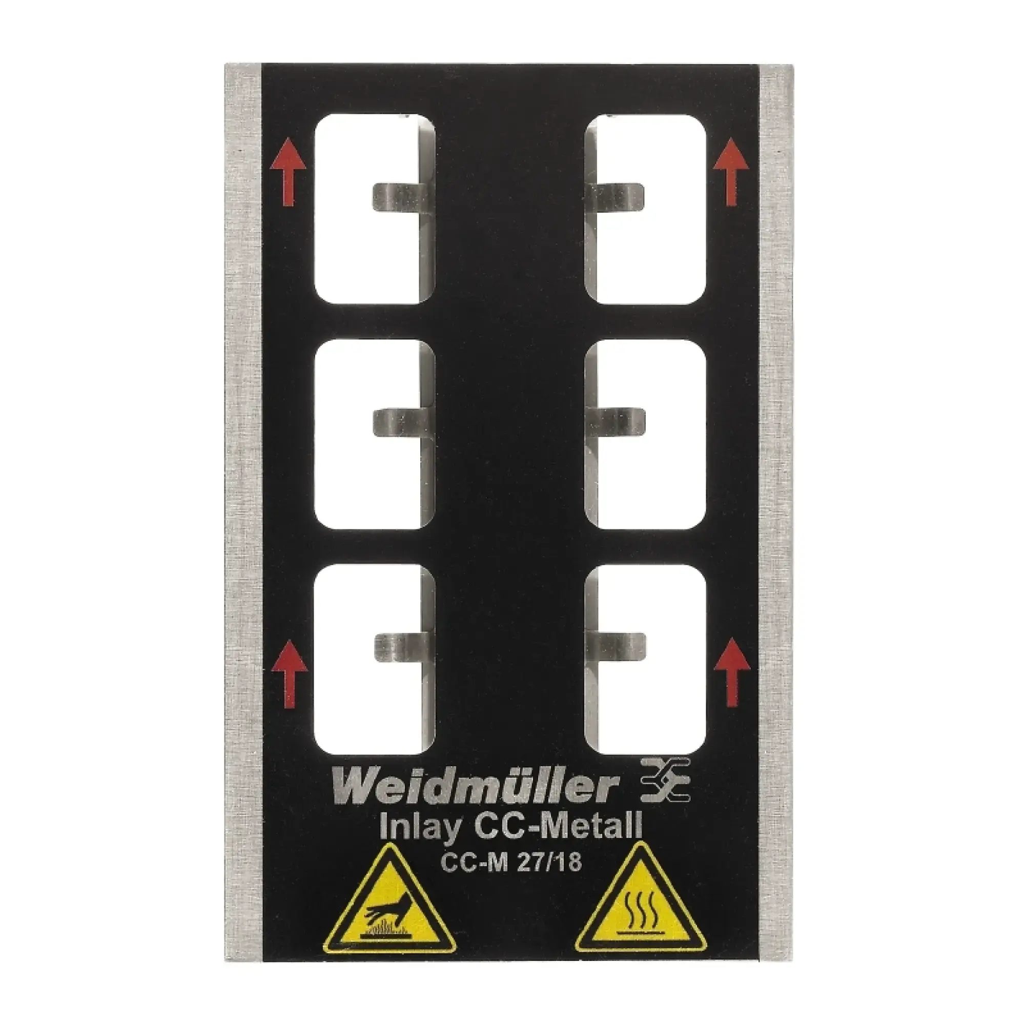 Weidmüller 1341040000 Inlay (device marking), Marker type: CC-M 27/18, Version: Holder for 6 signs (img_001)