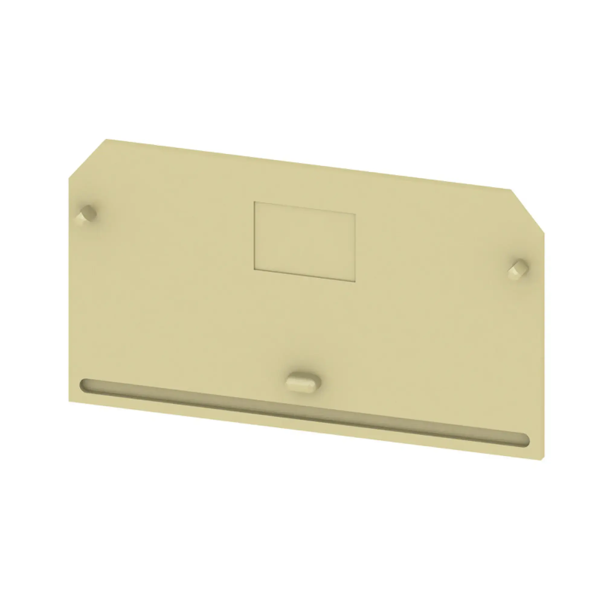 Weidmüller 0146760000 End plate (terminals), beige, Height: 65 mm, Width: 1.5 mm, V-2, PA 66 (img_001)