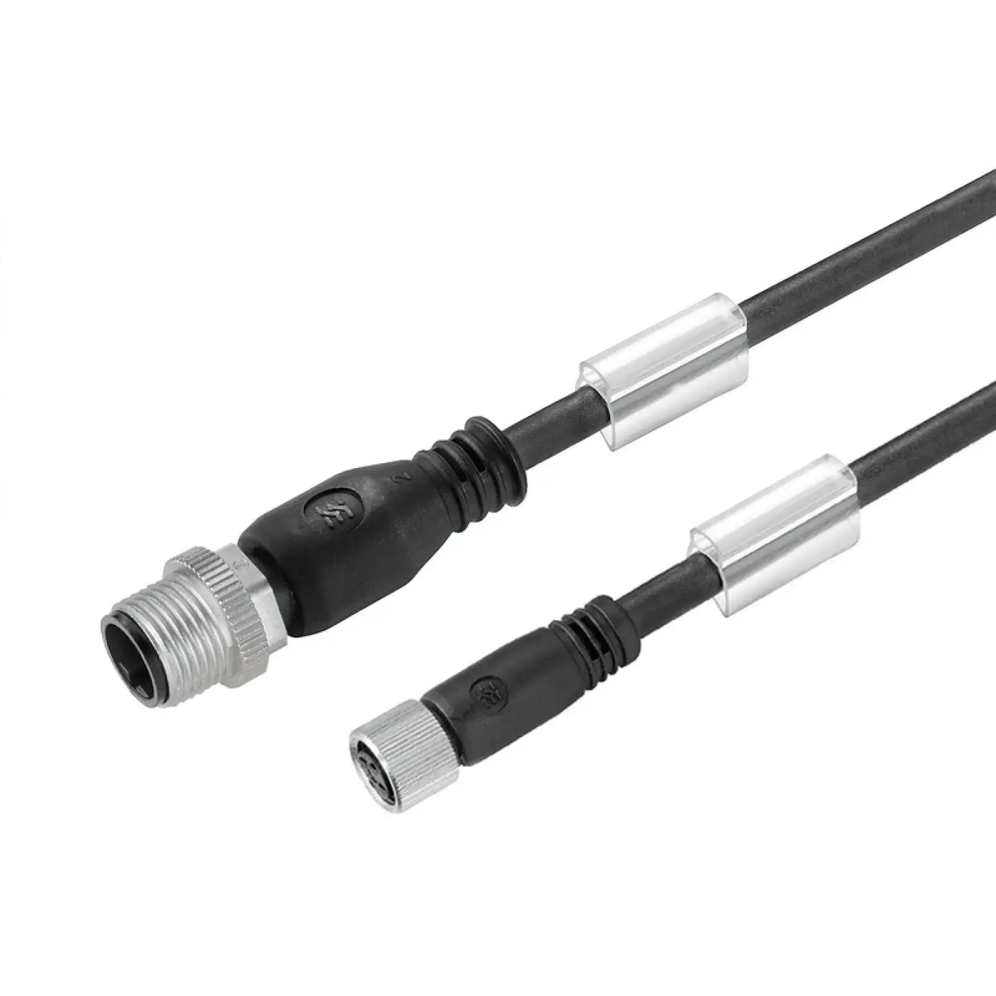 Weidmüller 1009170300 Sensor-actuator Cable (assembled), Connecting line, M12 / M8, Number of poles: 3, pin, straight - socket, straight, LED: No, Cable length: 3 m, Shield (img_001)
