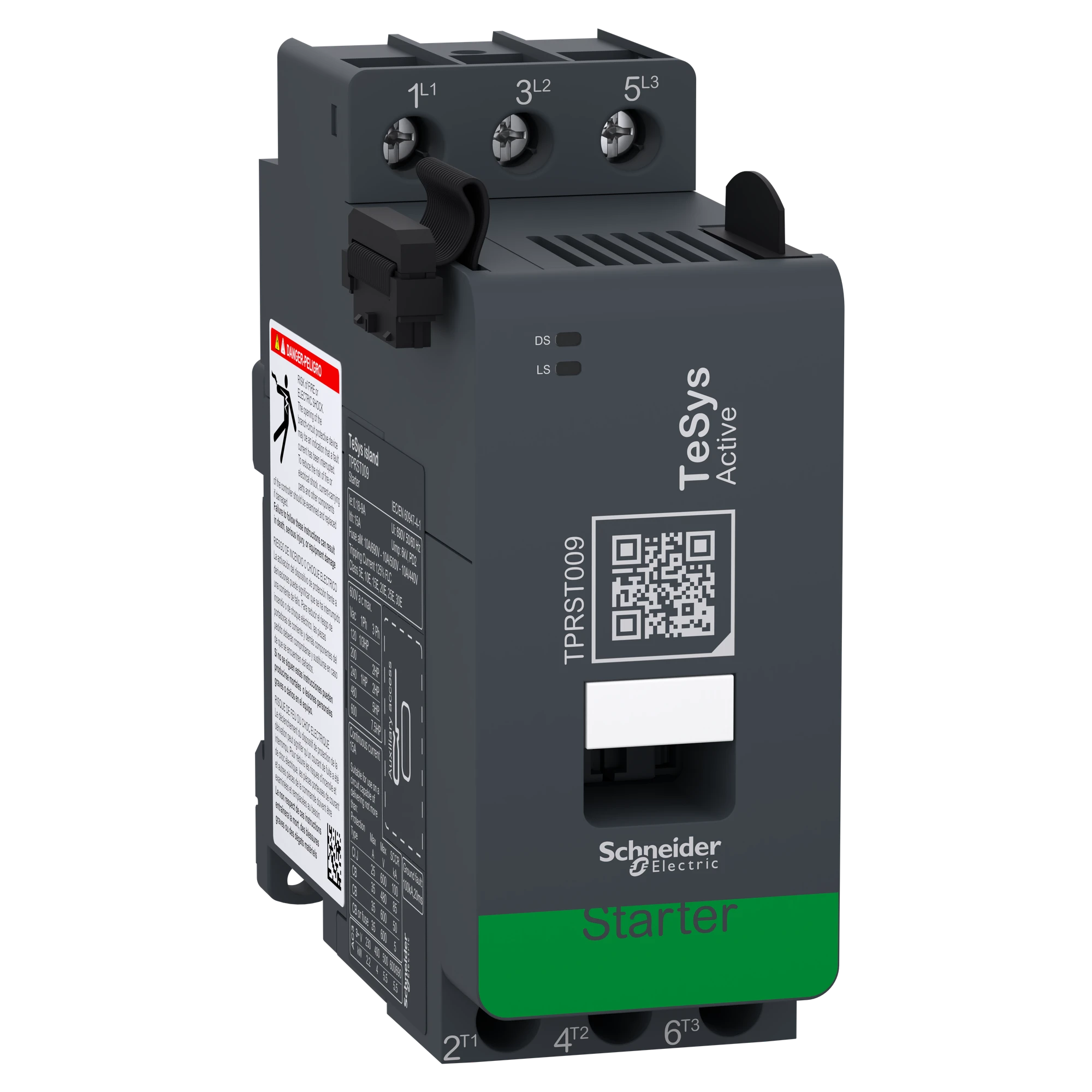 Schneider Electric TPRST009 Direct starter 9 A 4 kW, TeSys island Standard load feed (img_001)