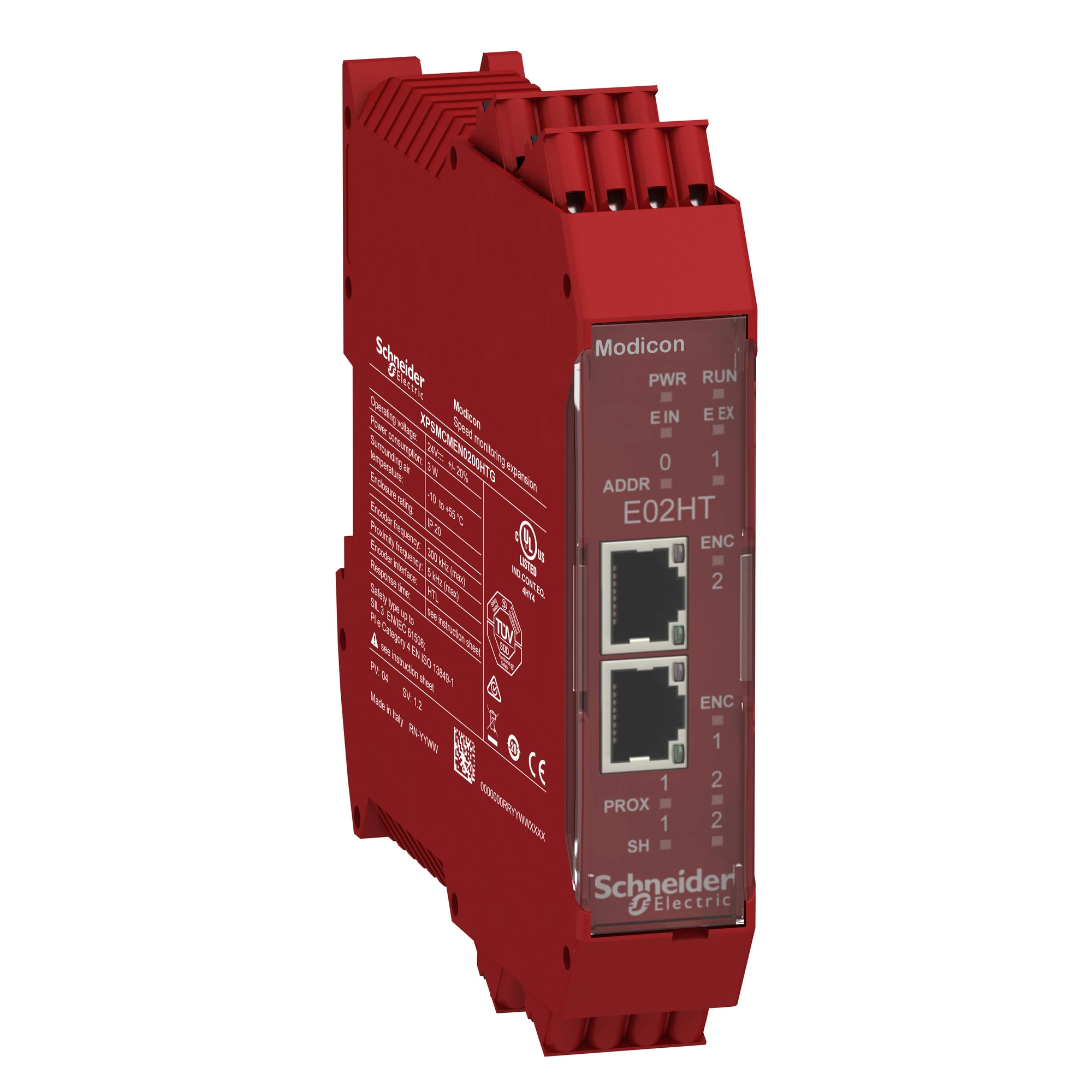 Schneider Electric XPSMCMEN0200HTG Speed Expansion Module Modicon XPSMCM, 2 Encoders HTL, Spring Clamp Terminals (img_001)