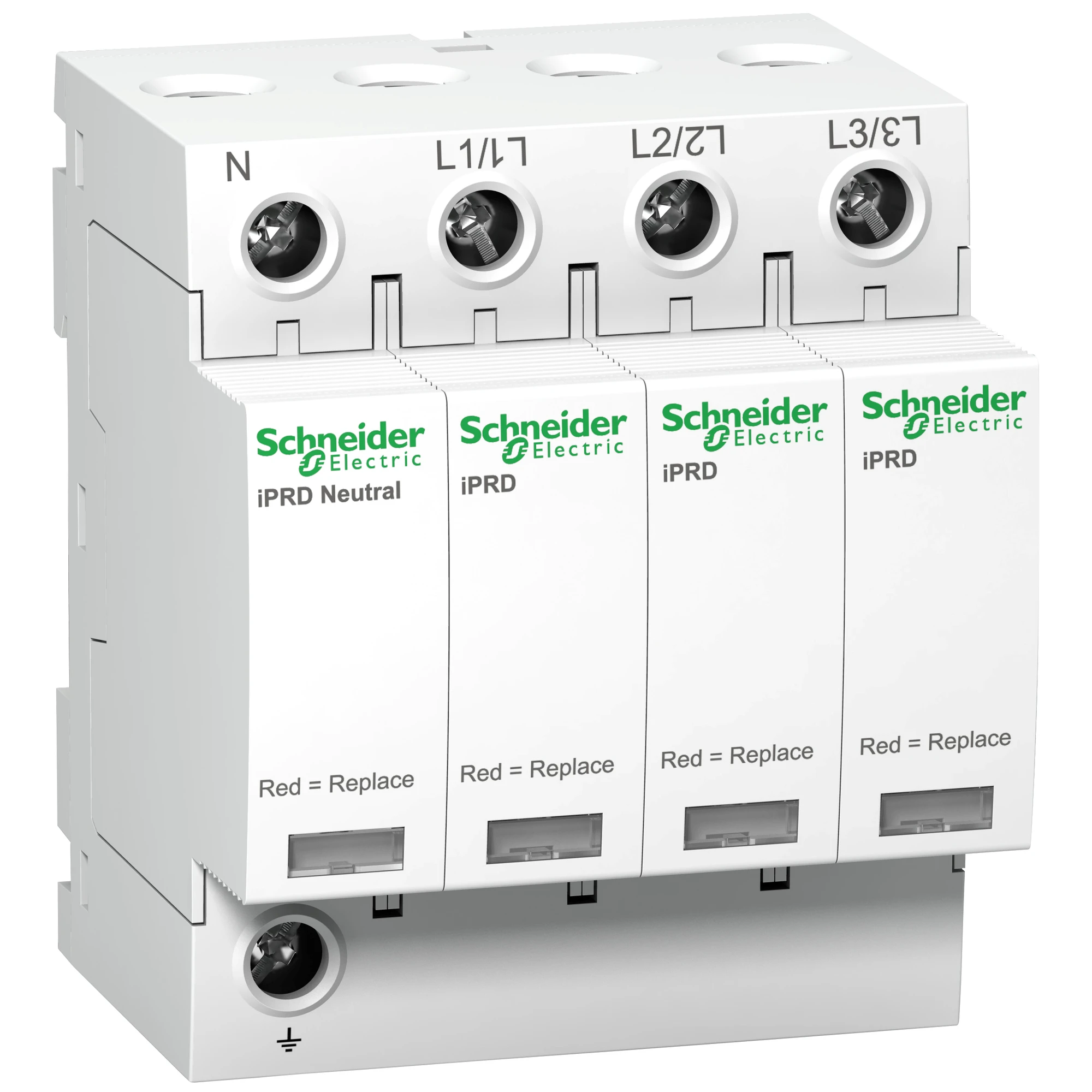 Schneider Electric A9L08601 Surge protection iPRD8r, Type 3, Plug-in protection modules, 3P+N, Imax 8kA (img_001)