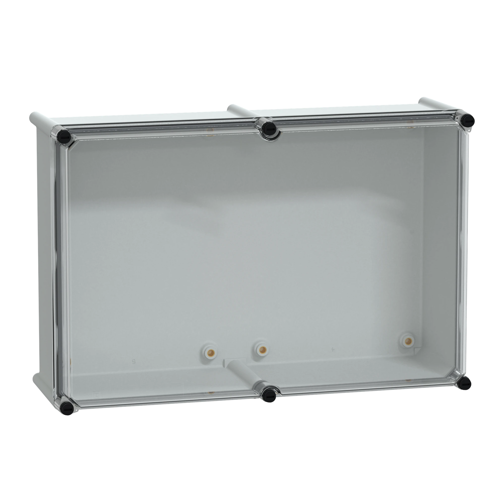 Schneider Electric NSYPLS3654G Polyester Enclosure PLS Wall-Mount 360x540x180mm IP66, Transparent PC Cover (img_001)