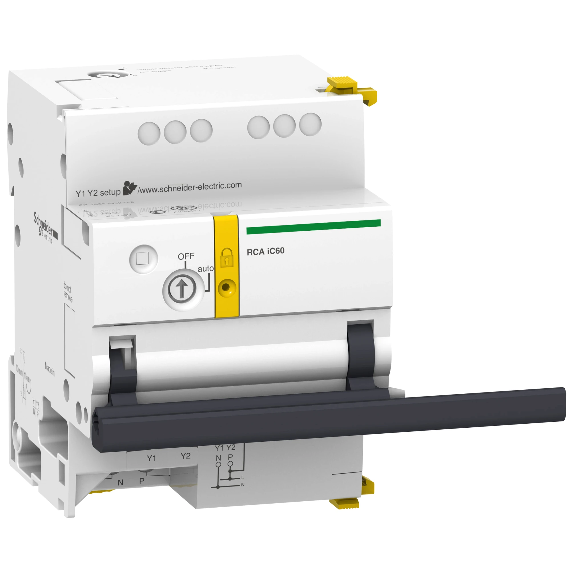 Schneider Electric A9C70114 Remote drive RCA for iC60 3P/4P, 230V AC, side-mountable (img_001)