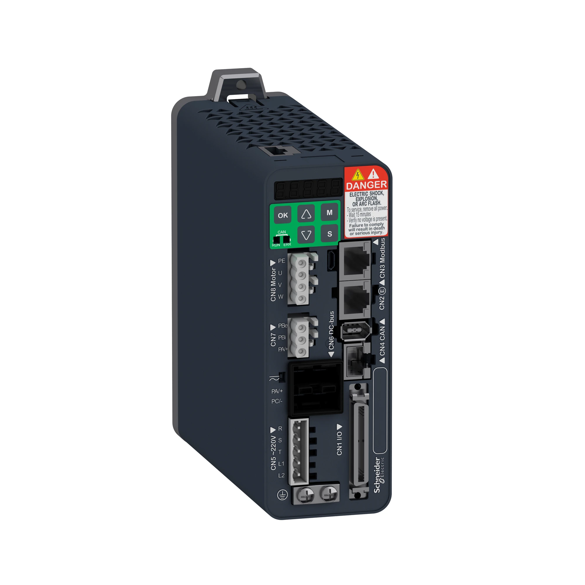 Schneider Electric LXM28SU04M3X Servo Amplifier, Lexium 28, 400W, Sercos III, 200-240VAC, 1-/3-phase (img_001)