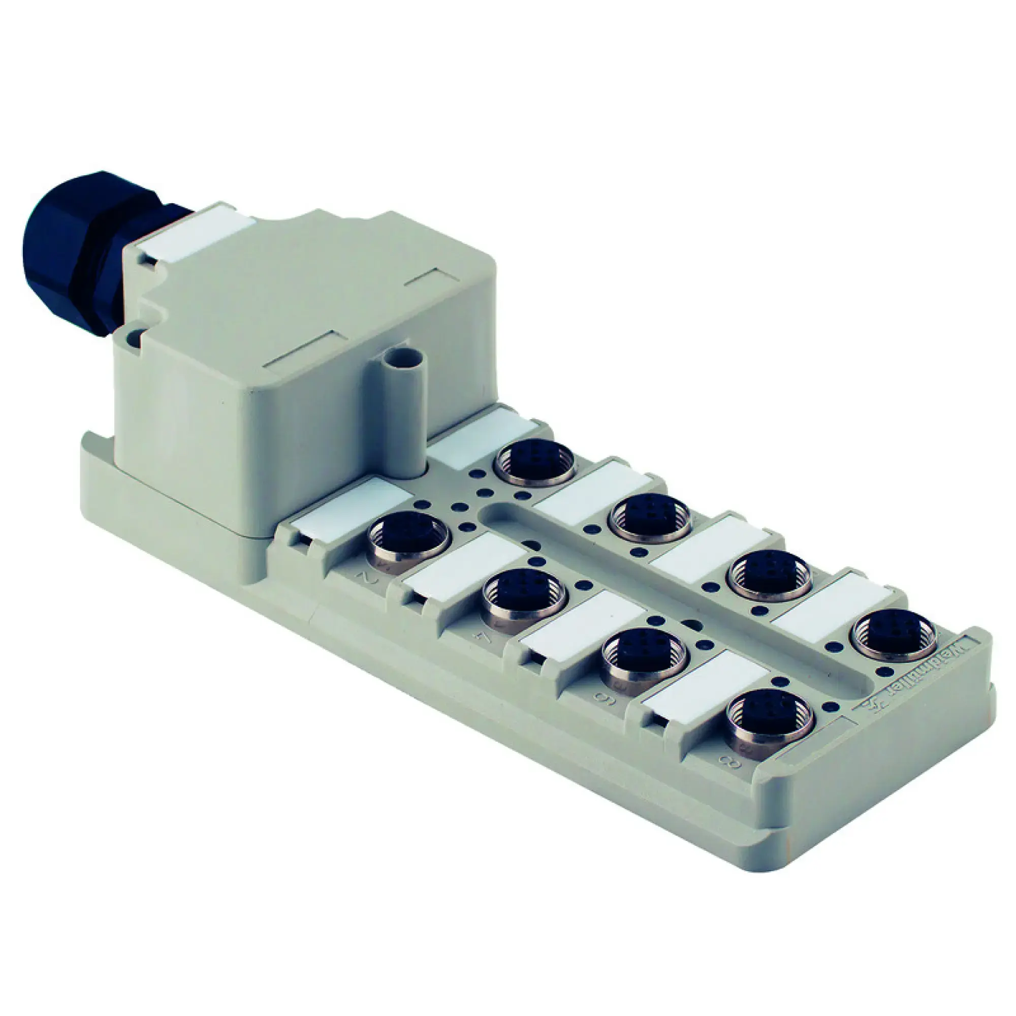 Weidmüller 1701250000 Sensor-actuator passive distributor (without cable), Hood distributor, M12, 30 V, A-coded, LED: Yes, LED initiator: Yes, Wiring type: PNP (img_001)