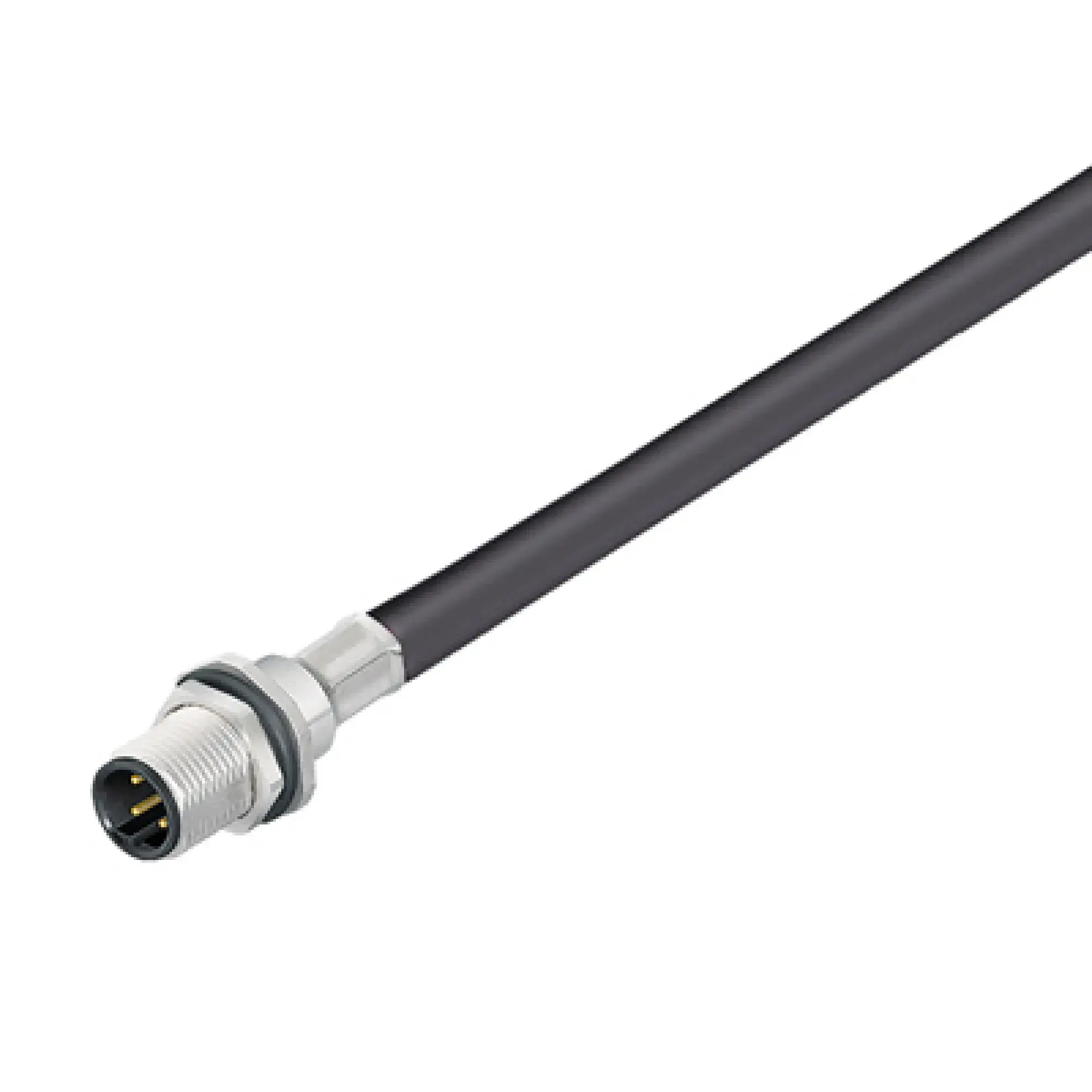 Weidmüller 1341230050 Round plug ,Built-in (with cable), Pin, M12, Number of poles: 5, 0.5 m, Cable glands: PG 9, 0.25 mm², PUR/ PVC (img_001)