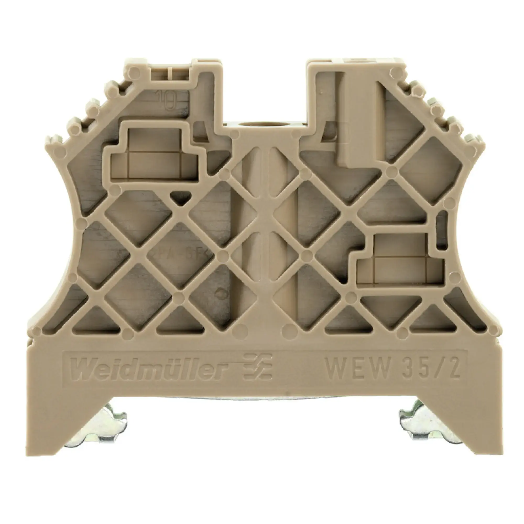 Weidmüller 1061200000 End bracket, dark beige, TS 35, HB, Wemid, Width: 8 mm, 100 °C (img_001)