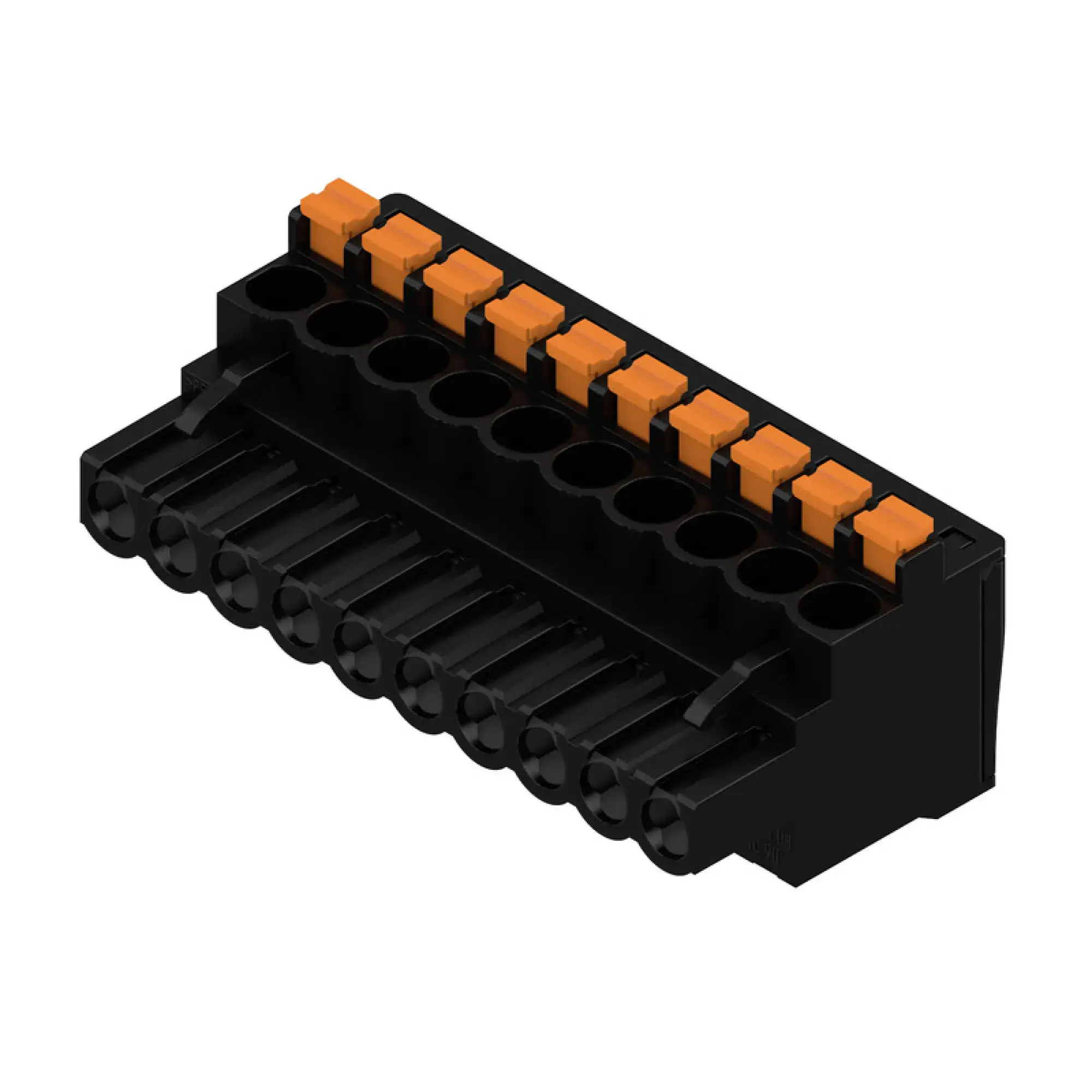 Weidmüller 1000110001 PCB connector (wire connection), 320 V, 24 A, Pitch in mm: 5.08, 3.31 mm², Number of poles: 10, PUSH IN with actuator, Box (img_001)