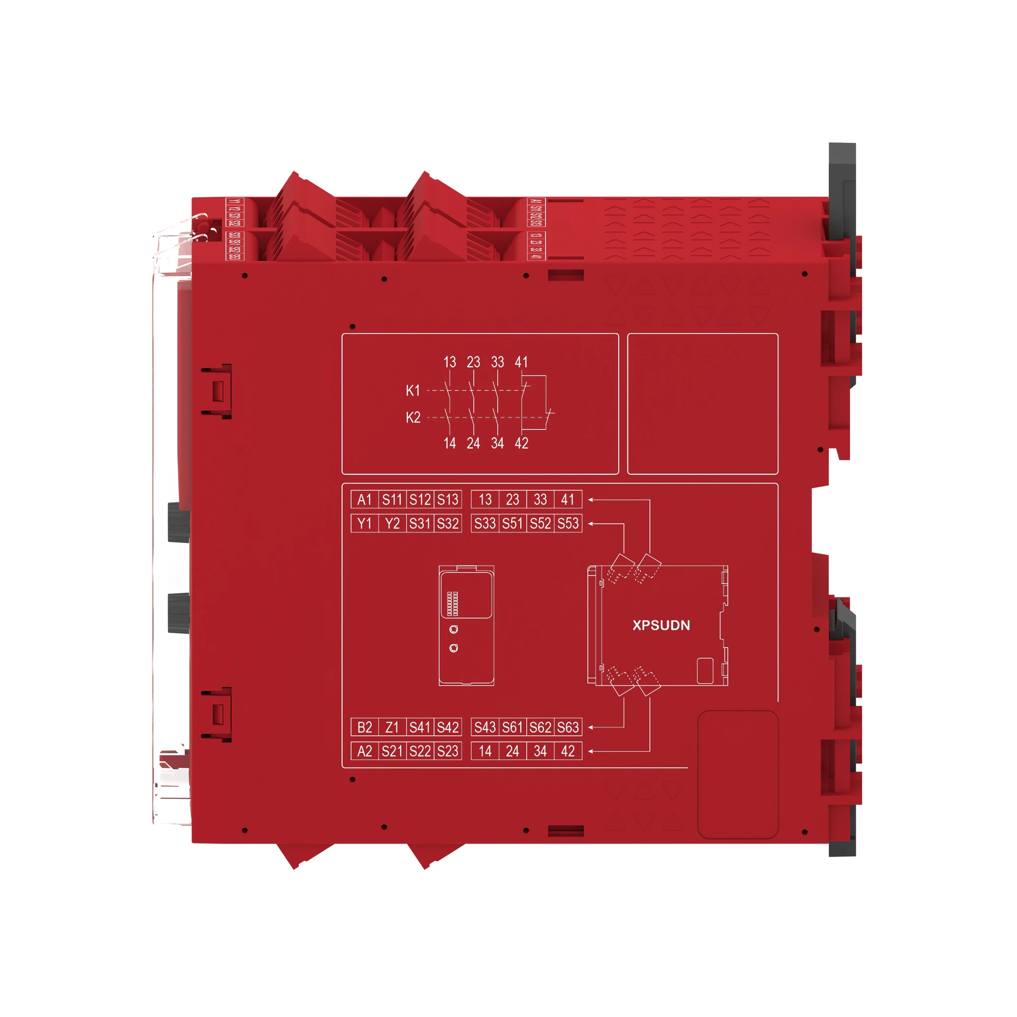 Schneider Electric XPSUDN33AP Safety relay, Harmony XPSU, 8 functions, 6 circuits, PLe/Cat4/SIL3, 3N/O 1N/C, diagnostics, 48-240VAC/DC, screw (img_004)