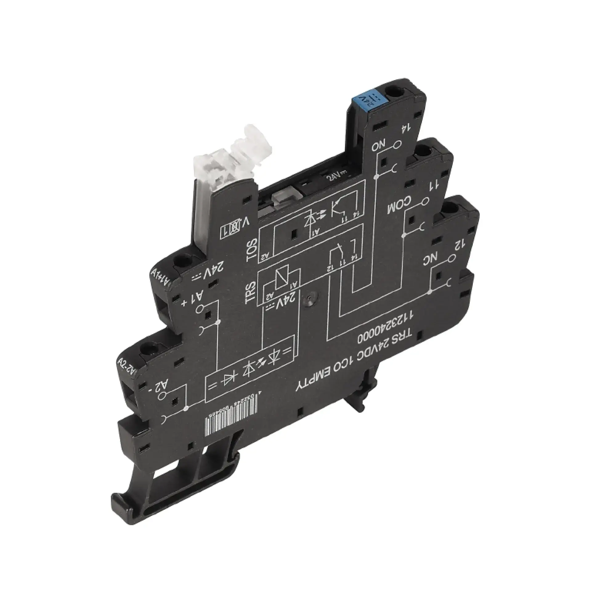 Weidmüller 1123220000 Relay socket, IP20, 5 V DC ±20 %, Free-wheeling diode, Reverse polarity protection, 1 CO contact , 10 A, Screw connection (img_001)