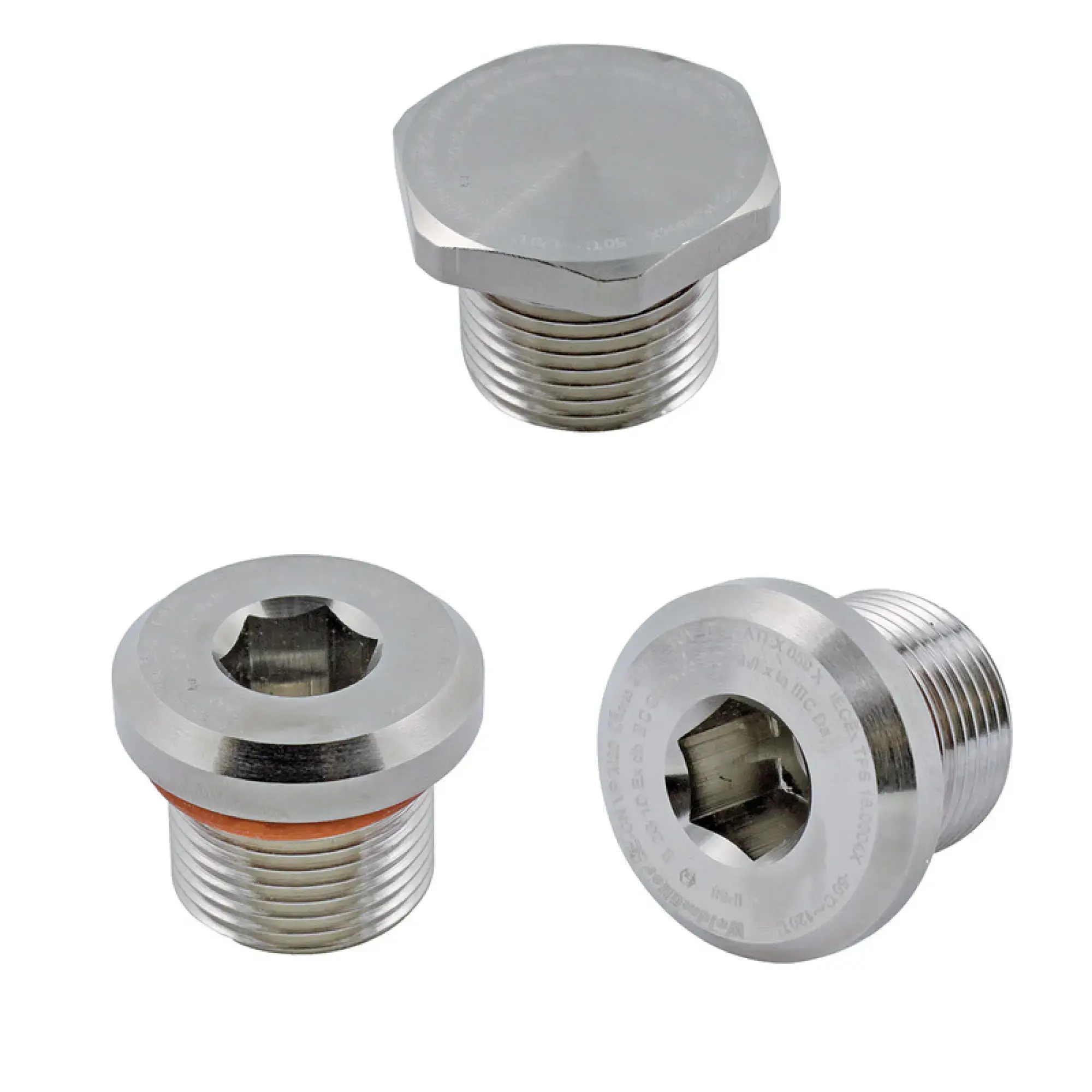 Weidmüller 1188730000 Ex sealing plugs (metal), M 40 x 1.5, 16 mm, Stainless steel 1.4404 (img_001)