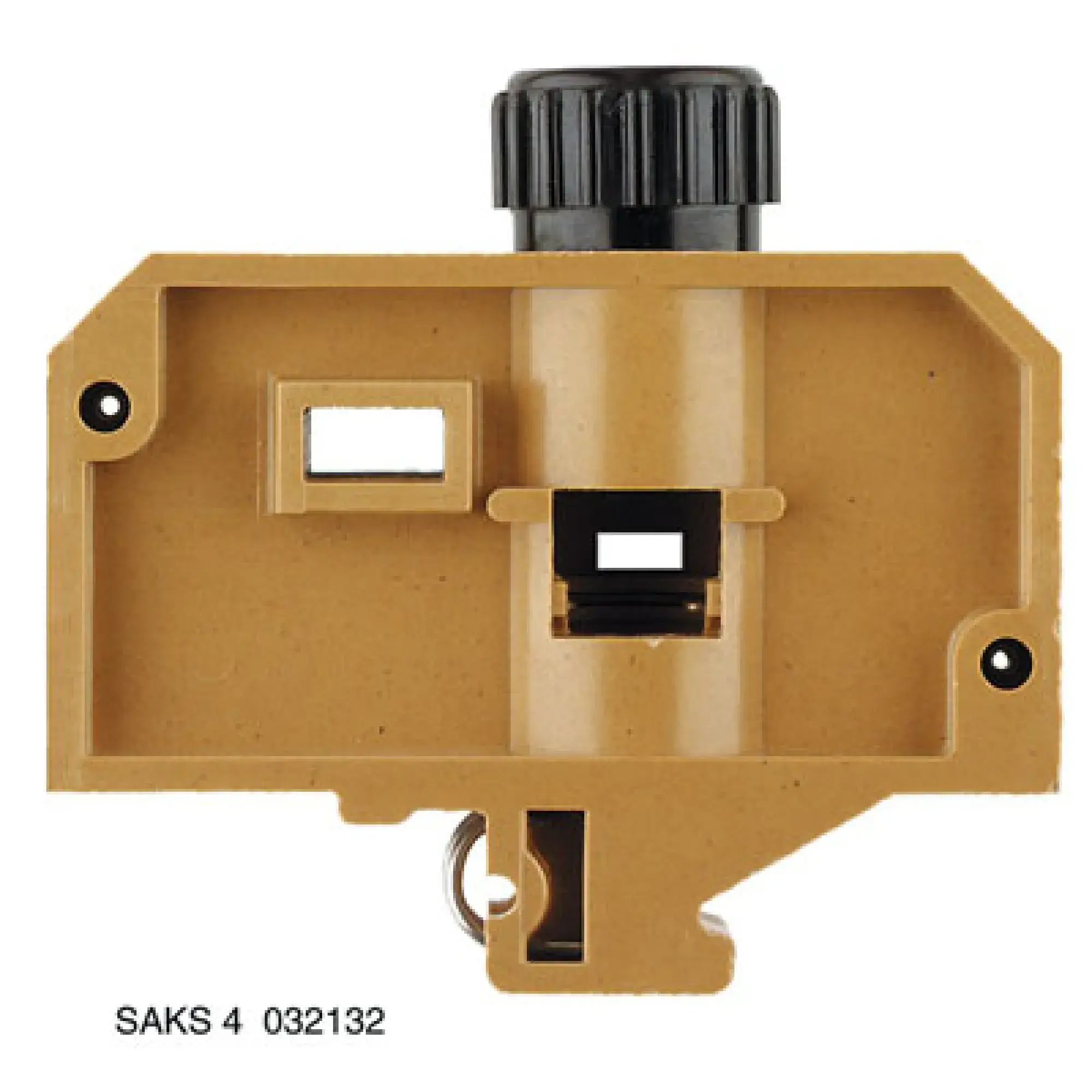 Weidmüller 0162220000 Fuse terminal, Screw connection, medium yellow, 10 mm², 16 A, 400 V, Number of connections: 2, Number of levels: 1, TS 32 (img_001)