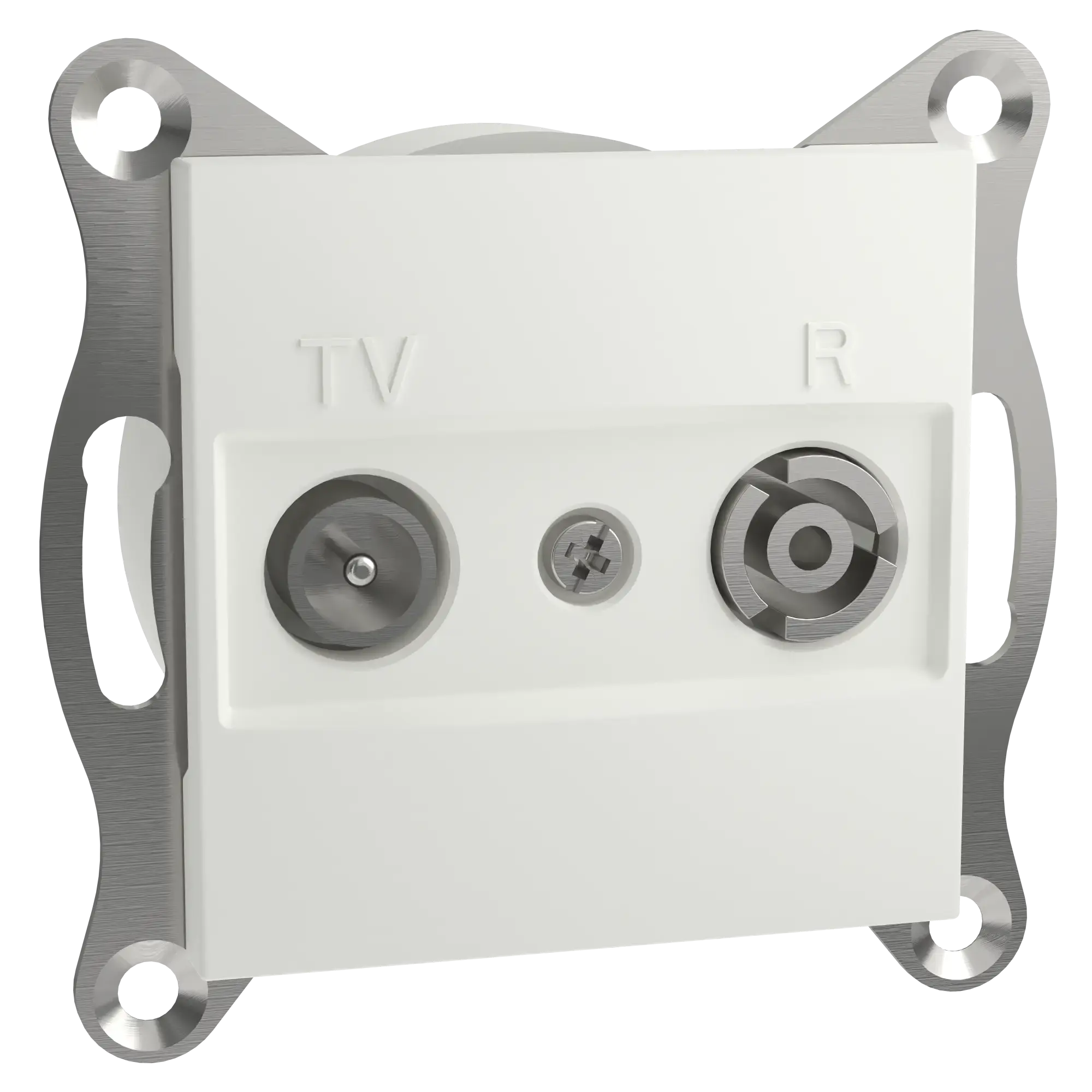 Schneider Electric EPH3300721D TV-R Terminal Socket 1dB IEC+Jack flush-mounted, white, Asfora (img_002)