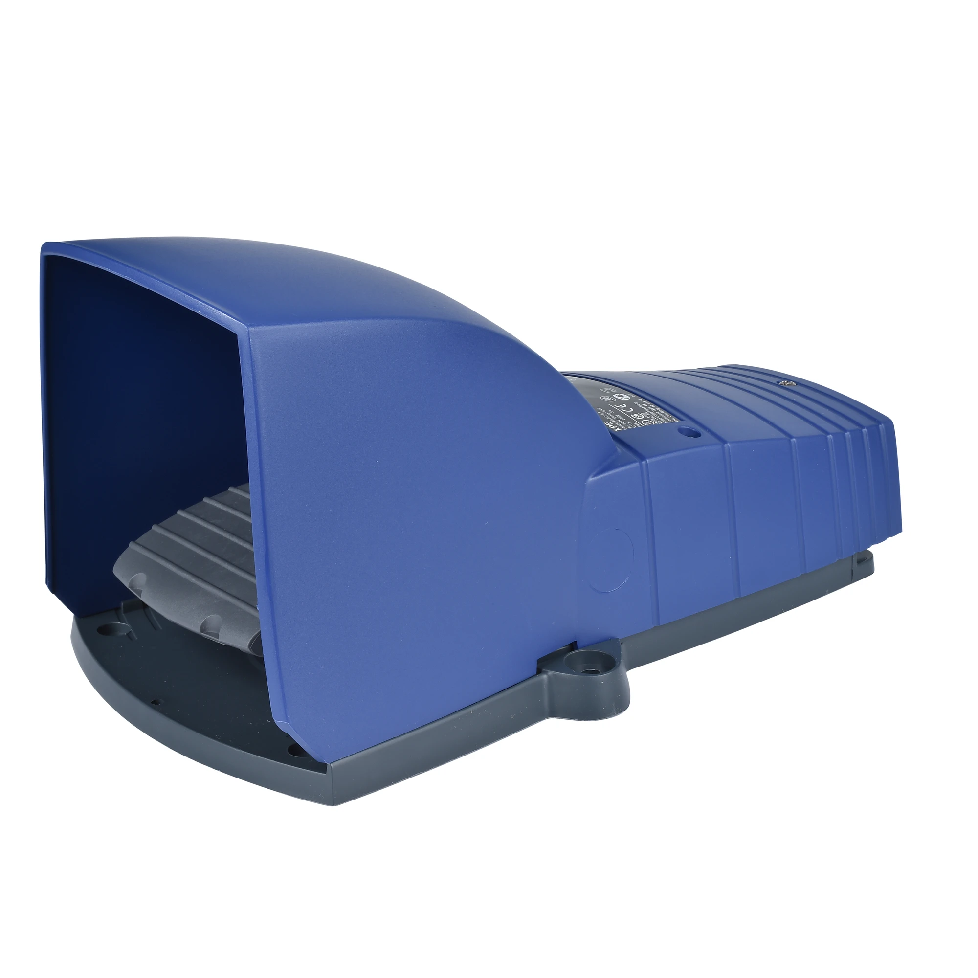Schneider Electric XPEB510 Footswitch, Harmony XPE, single, plastic, blue, 1-stage, 1NO+1NC, IP66, with protective cover, with locking (img_001)