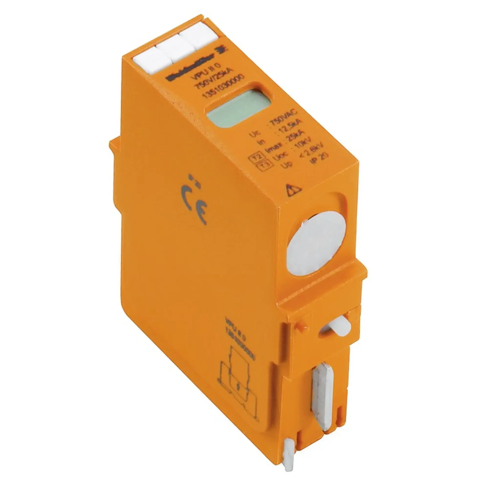 Weidmüller 1351030000 Surge voltage arrester  (power supply systems), Spare arrester, Type II, Type III, AC, 690 V (img_001)