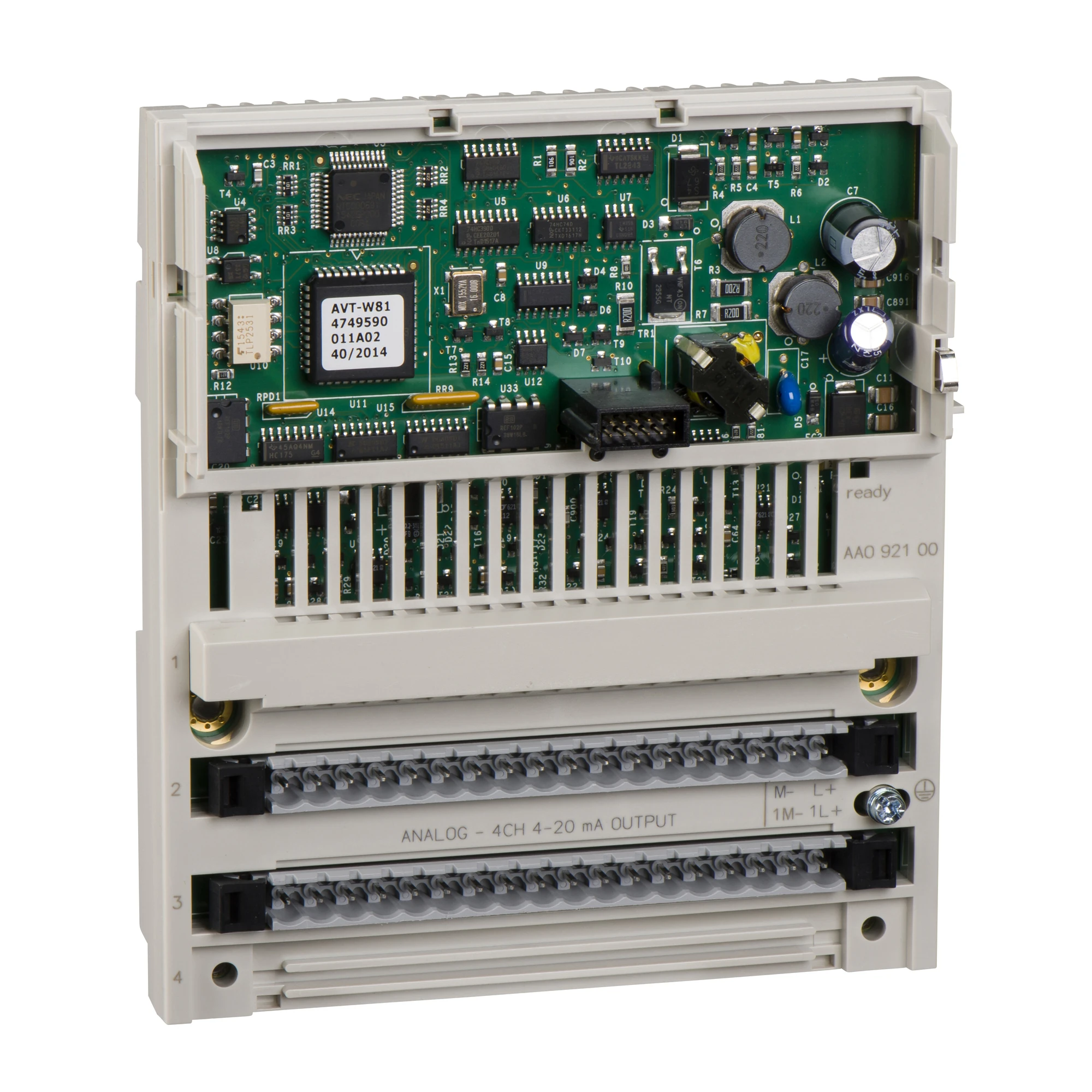 Schneider Electric 170AAO12000 Modicon Momentum Distributed Analog Output, 4 O ANA Multirange (img_001)