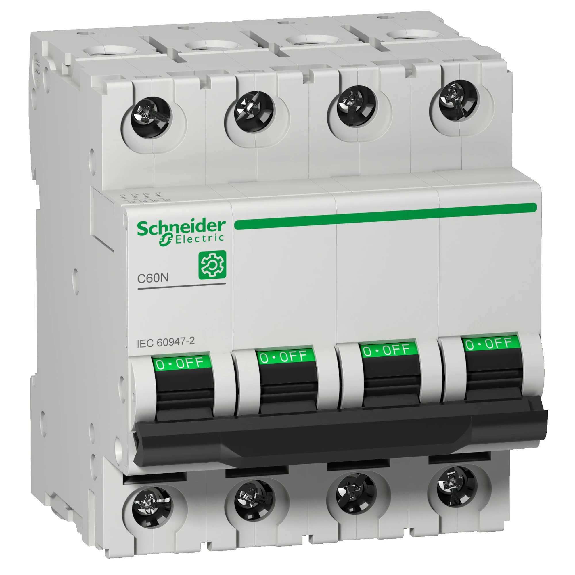 Schneider Electric M9F10404 Multi 9 OEM Circuit Breaker C60N 4-pole 4A B-Char. 10kA IEC60947-2 (img_001)