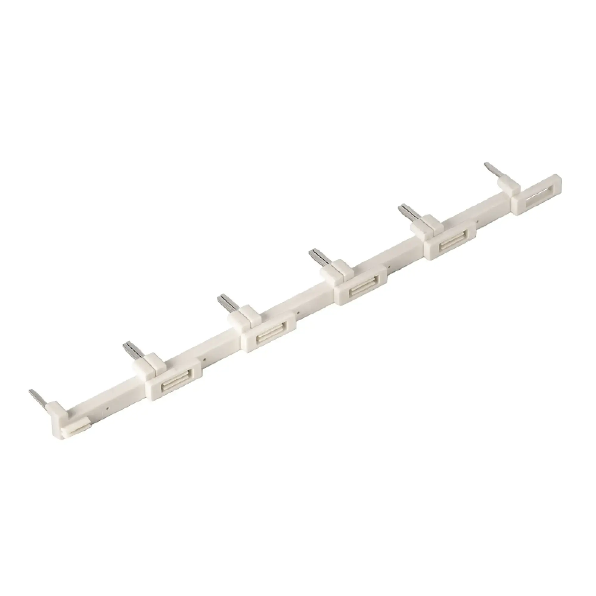 Weidmüller 1132080000 Cross-connector (relay), white, 12 A, can be cut to length, Number of poles: 6, Pitch in mm: 27.00 (img_001)