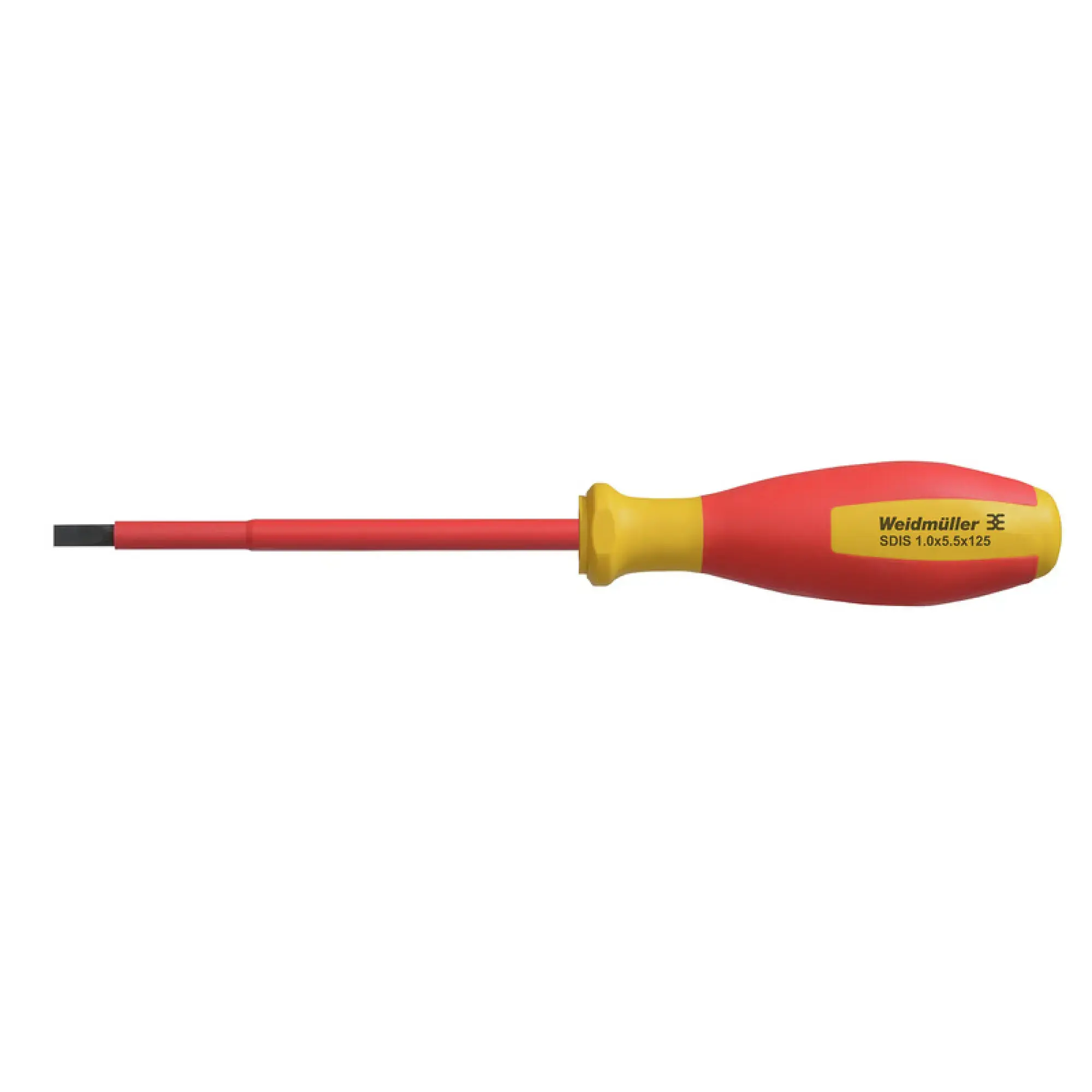 Weidmüller 2749850000 Slotted screwdriver, Blade thickness (A): 1 mm, Blade width (B): 5.5 mm, Blade length: 125 mm, Form: Slotted (img_001)